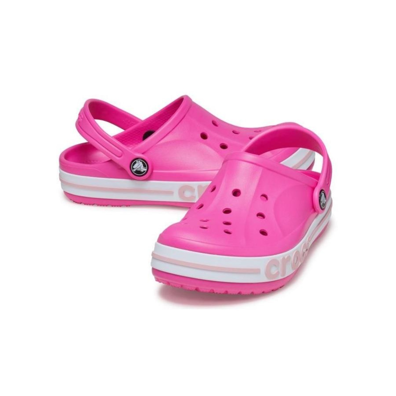 Sandália Crocs Bayaband Clog K Electric Infantil - Foto 4