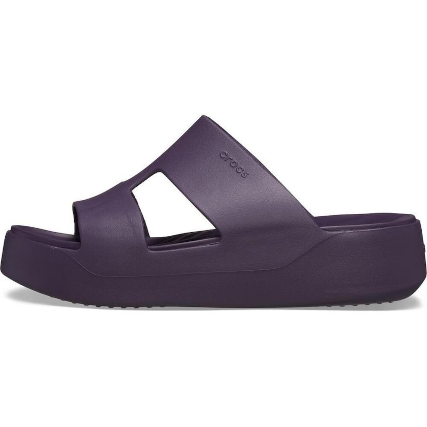 Sandália Crocs Getaway Platform H-Strap Dark Iris - Feminino - Foto 3