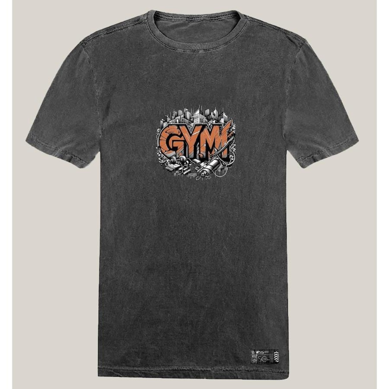 Camiseta WSS Brasil Estonada Algodão Prime Gym Street - Masculina - Foto 1