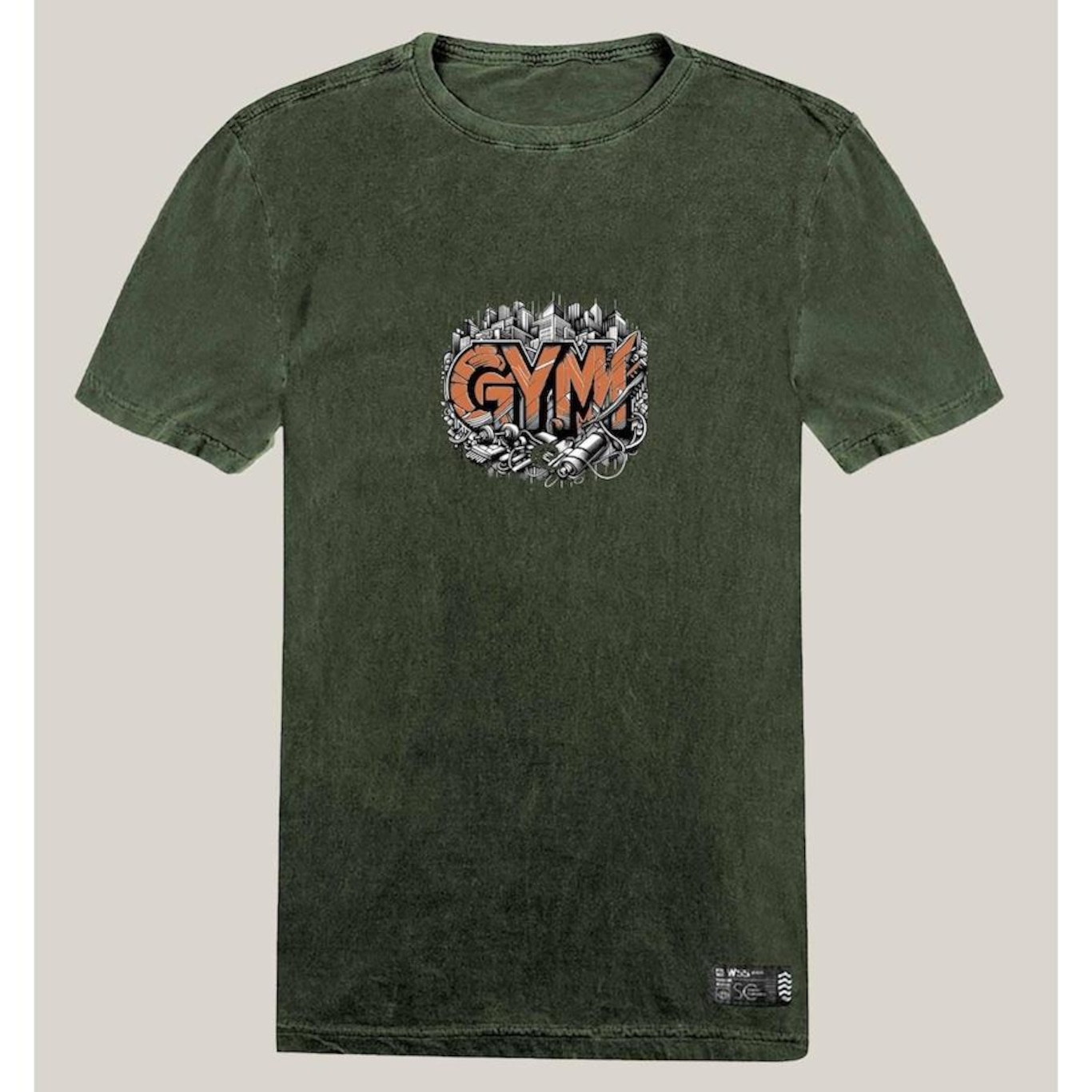 Camiseta WSS Brasil Estonada Algodão Prime Gym Street - Masculina - Foto 1