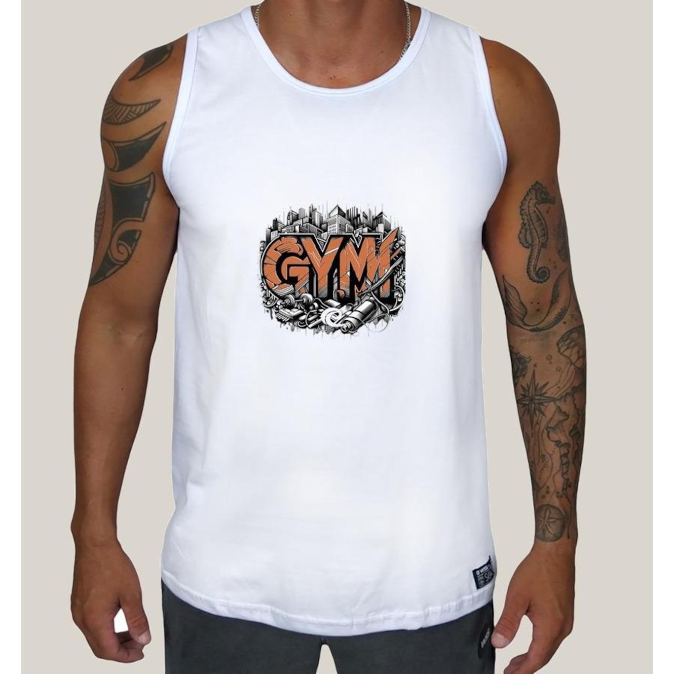 Camiseta Regata WSS Brasil Gym Street - Masculina - Foto 1