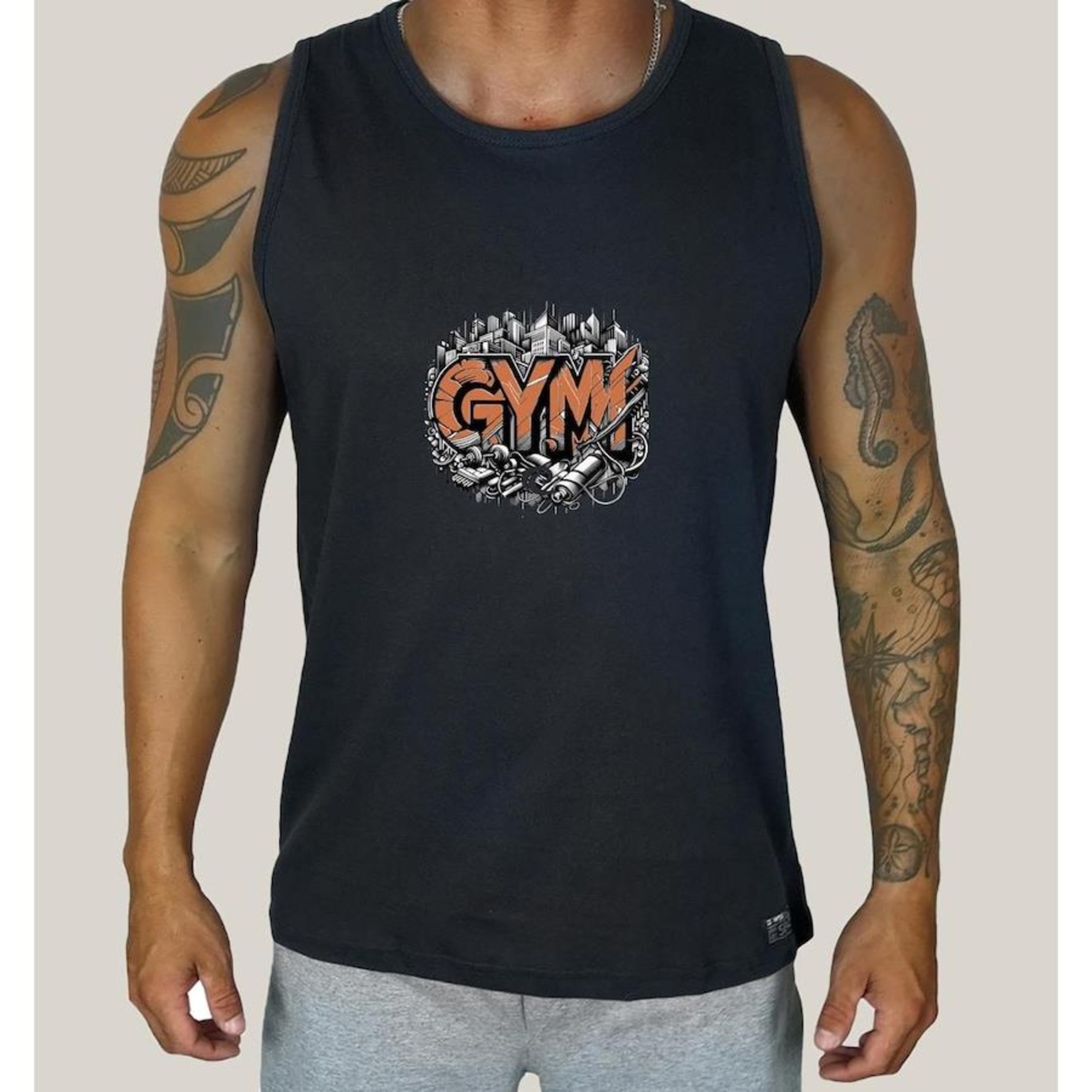 Camiseta Regata WSS Brasil Gym Street - Masculina - Foto 1