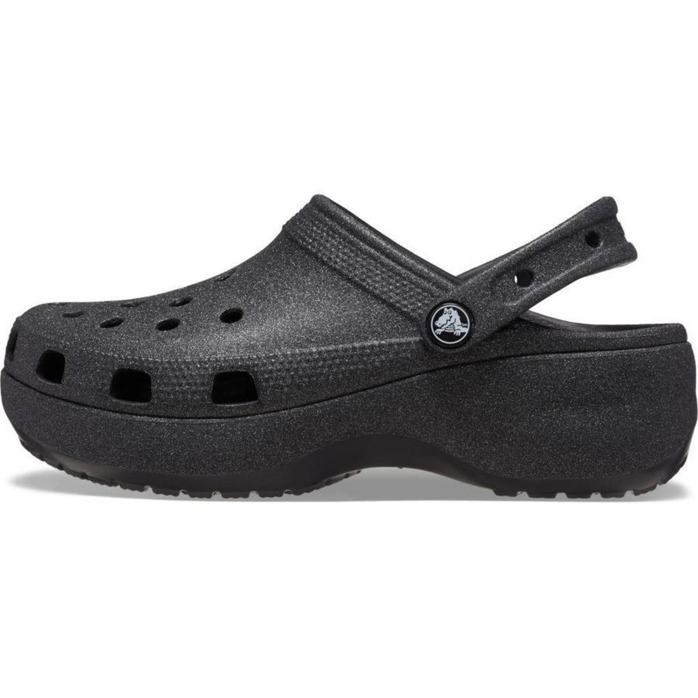 Sandália Crocs Plataform Glitter Clog  Black - Feminino - Foto 3