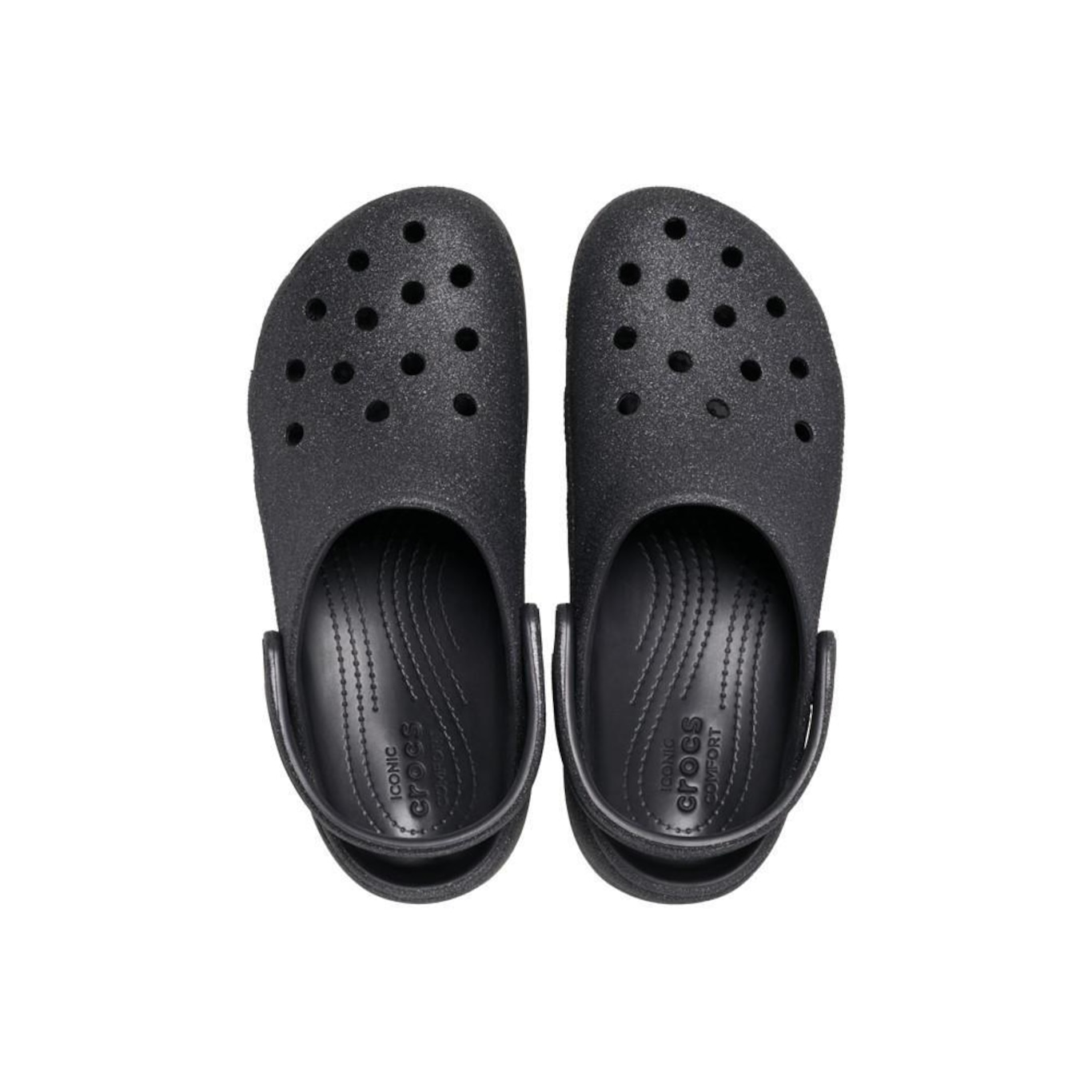 Sandália Crocs Plataform Glitter Clog  Black - Feminino - Foto 5