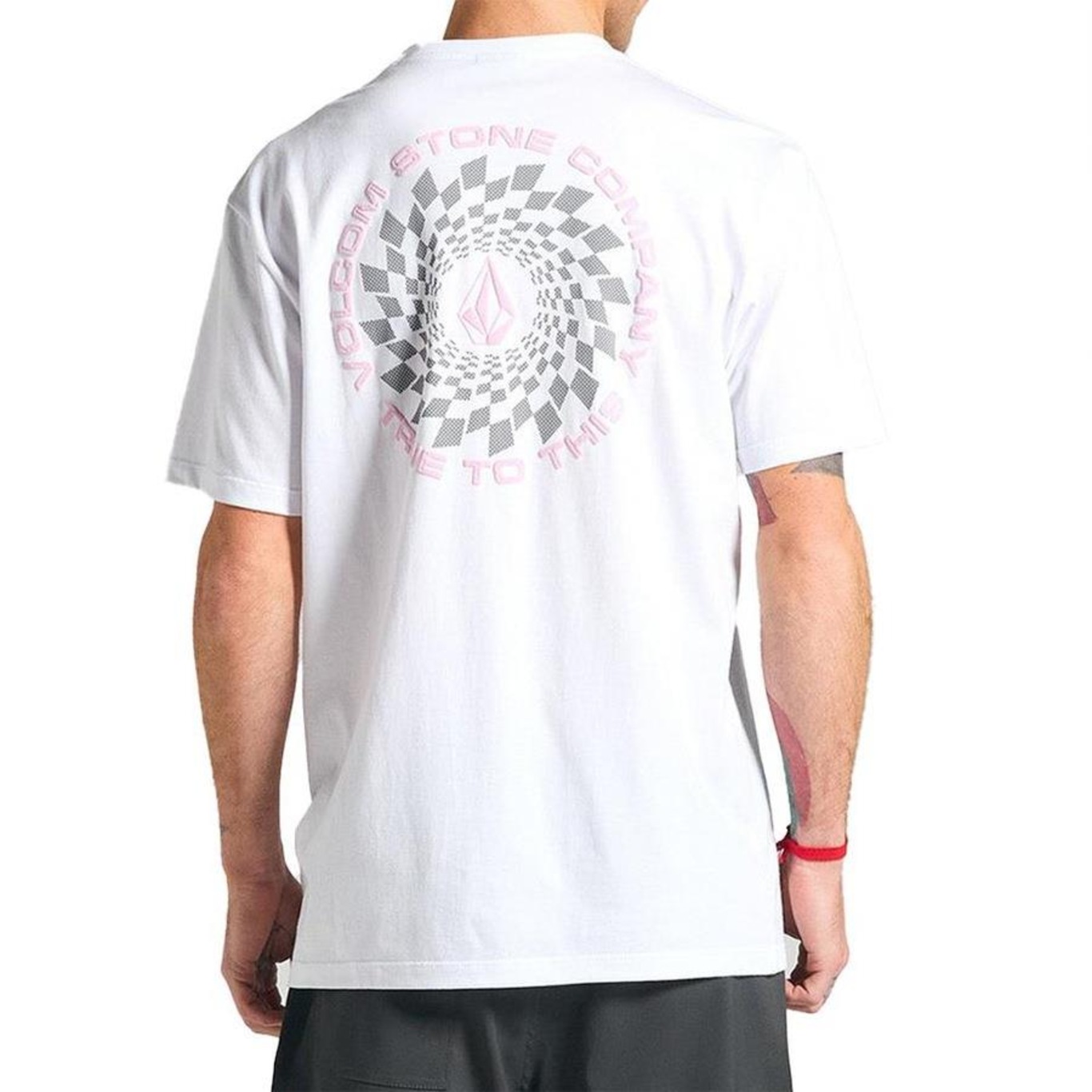 Camiseta Volcom Rabbit Hole Sm25 Masculina Branco - Foto 2