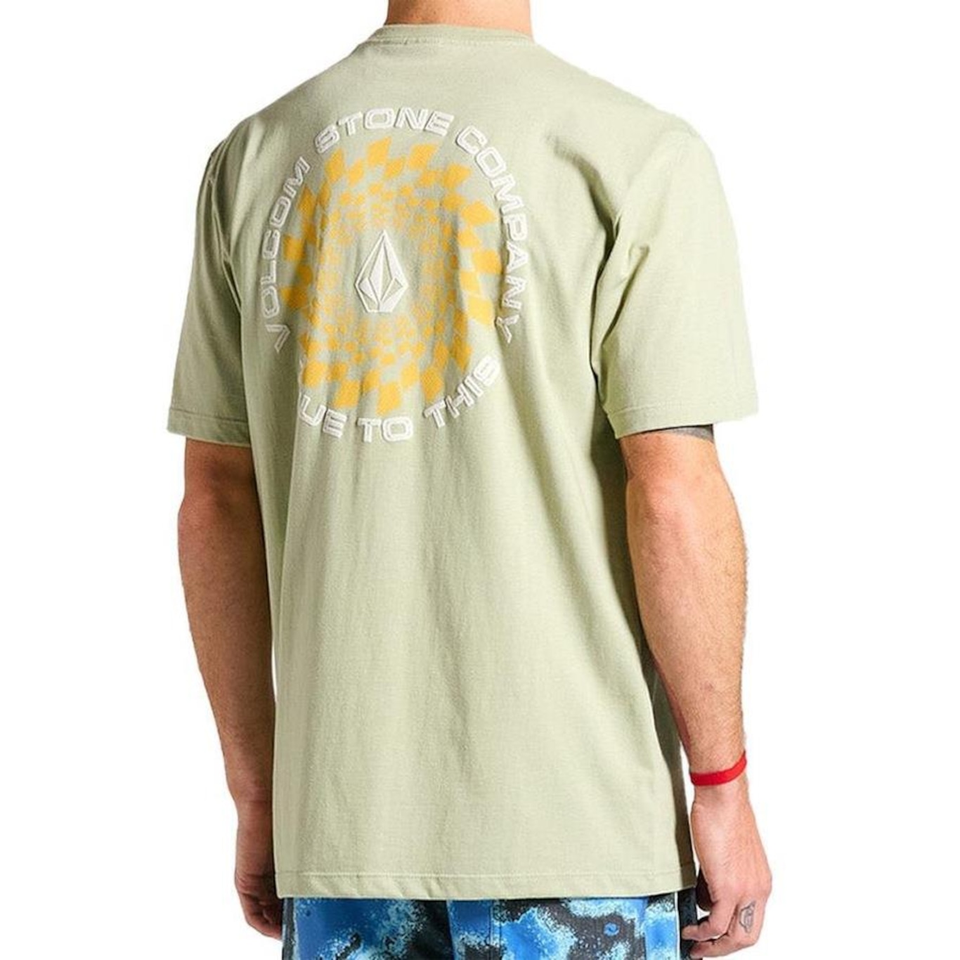 Camiseta Volcom Rabbit Hole Sm25 Masculina Verde Médio - Foto 2