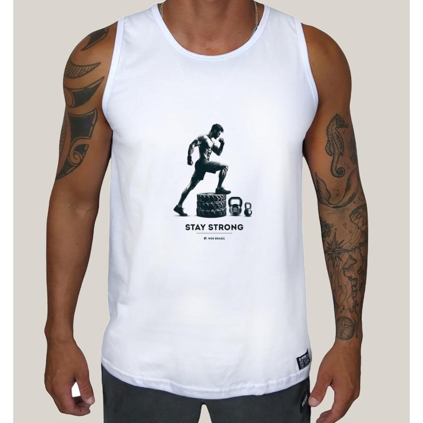 Camiseta Regata Academia Premium Wss Old School Gym - Masculina - Foto 1