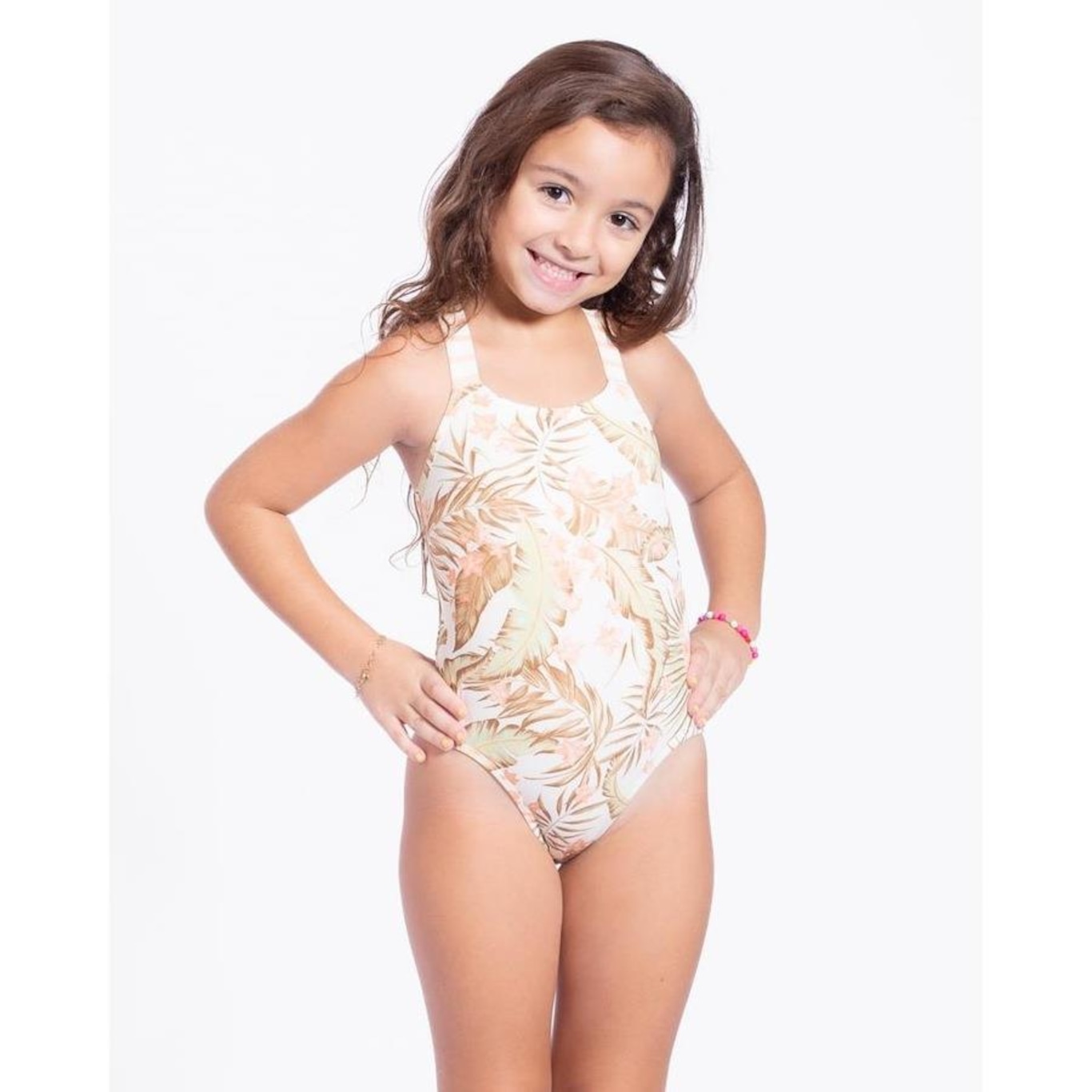 Maiô Rip Curl La Quinta One Piece Girl - Infantil - Foto 1