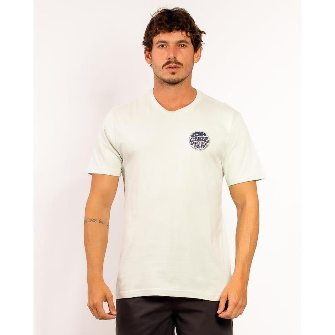 Camiseta Rip Curl Wettie Logo Tee - Masculina - Foto 1