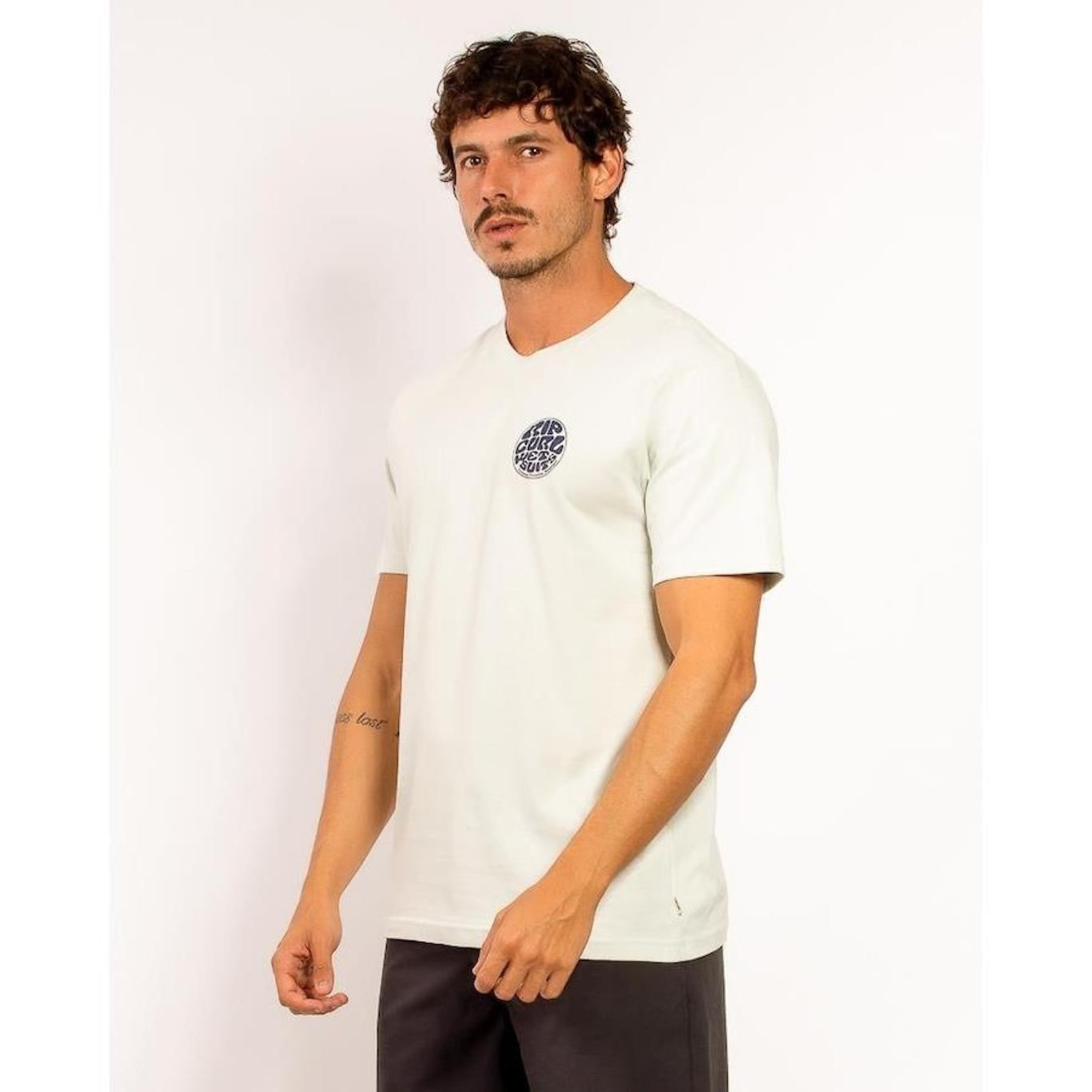 Camiseta Rip Curl Wettie Logo Tee - Masculina - Foto 2