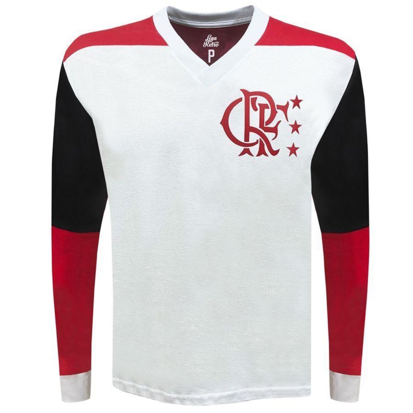 Camisa do Flamengo 1981 Manga Longa Liga Retro - Masculina - Foto 1