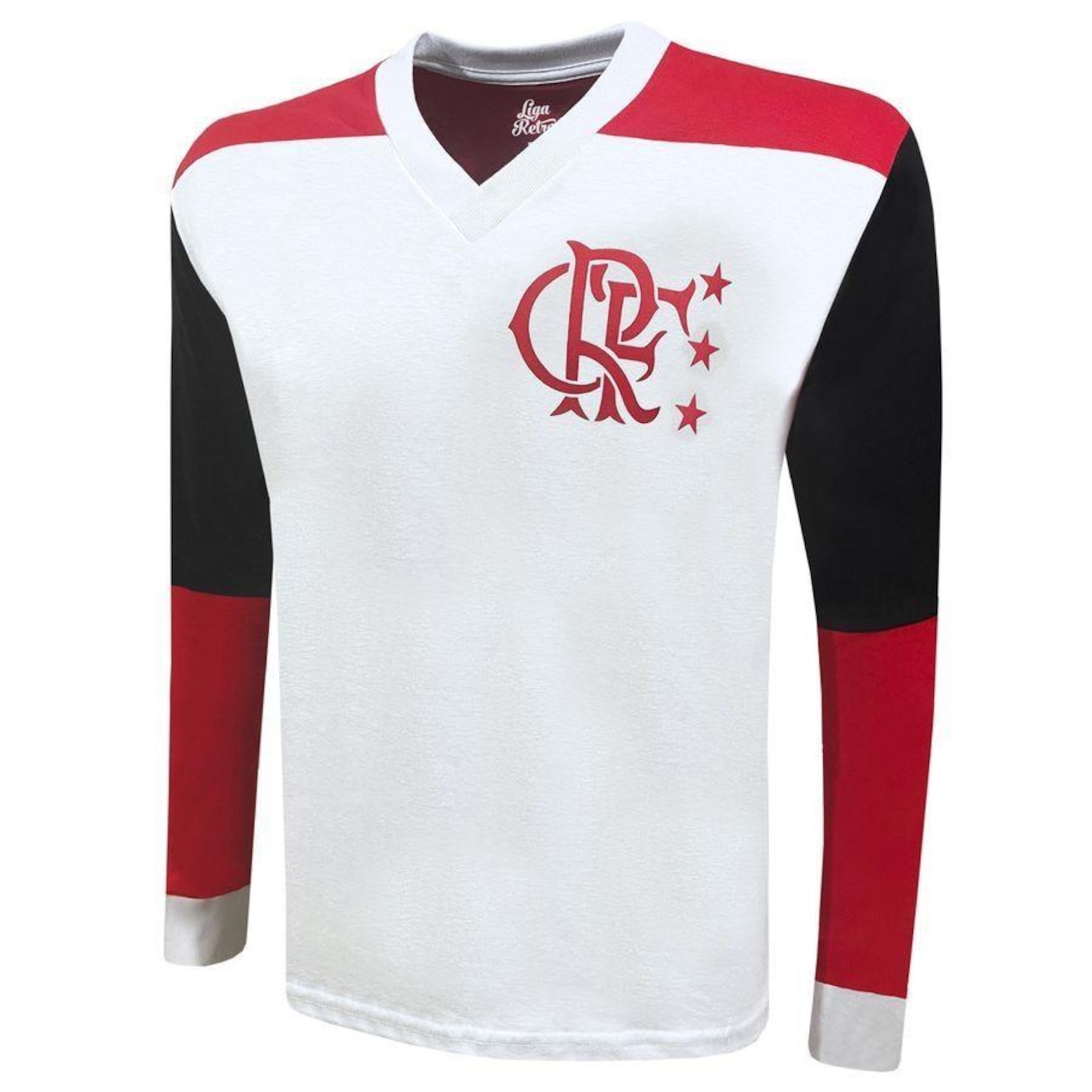 Camisa do Flamengo 1981 Manga Longa Liga Retro - Masculina - Foto 2