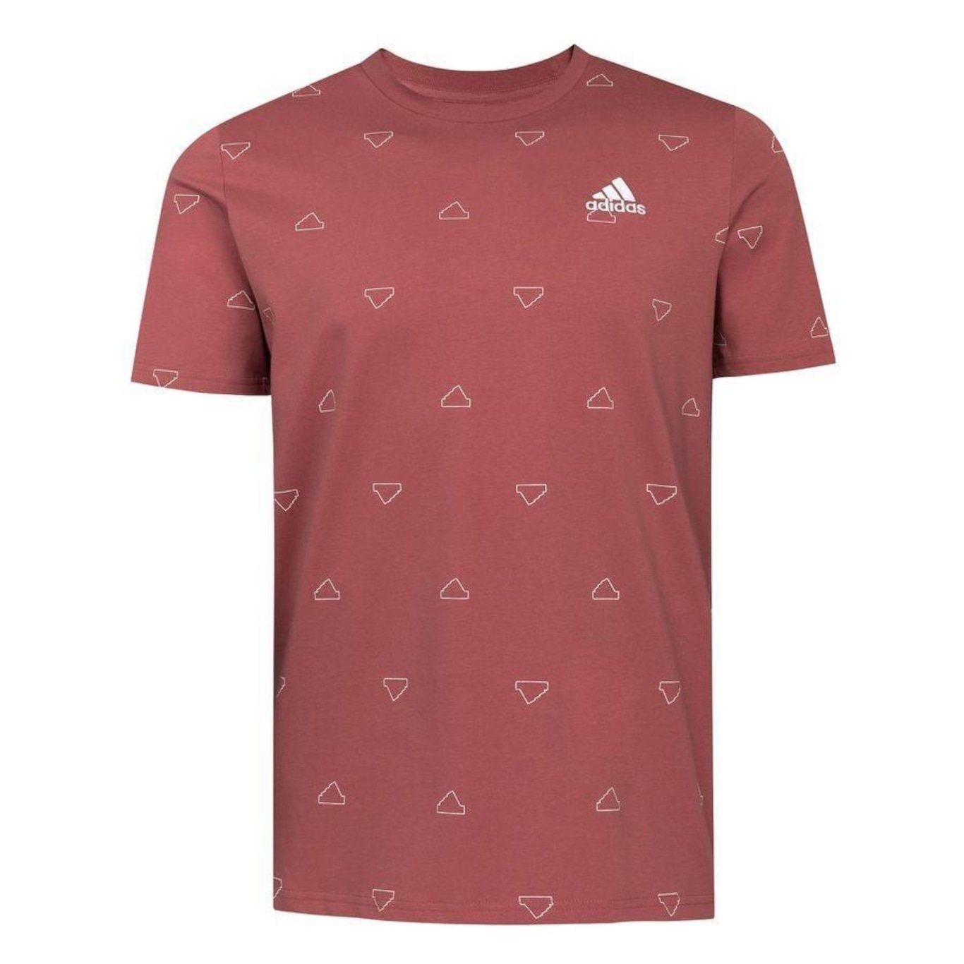 Camiseta Estampada Seasonal Essentials Monogram adidas - Masculina - Foto 1