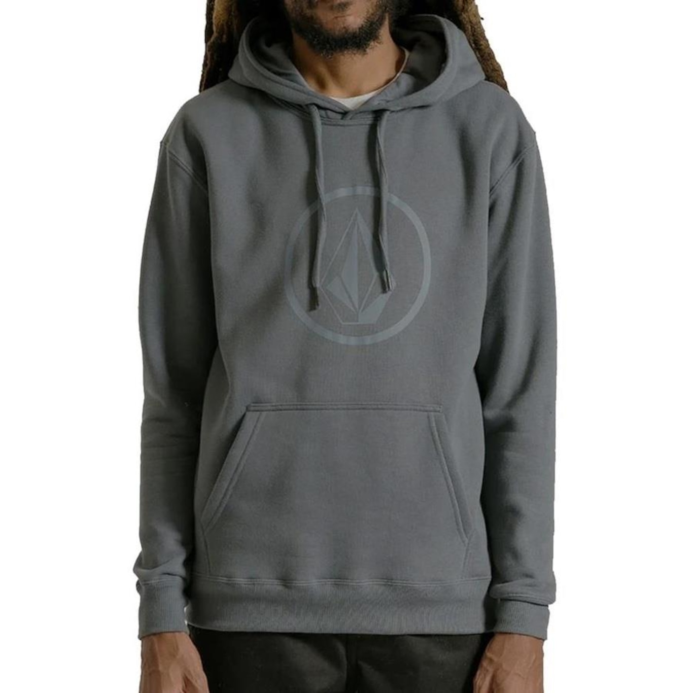 Blusão de Moletom Canguru Volcom Volstoned Masculino - Foto 1