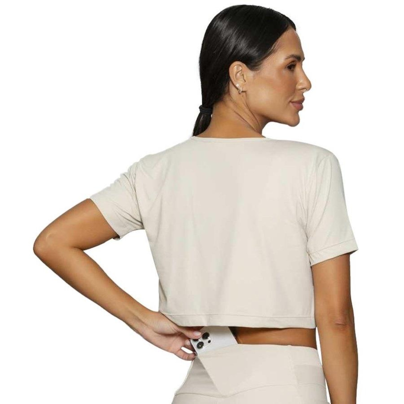 Blusa Cropped Run More Luar - Feminino - Foto 2