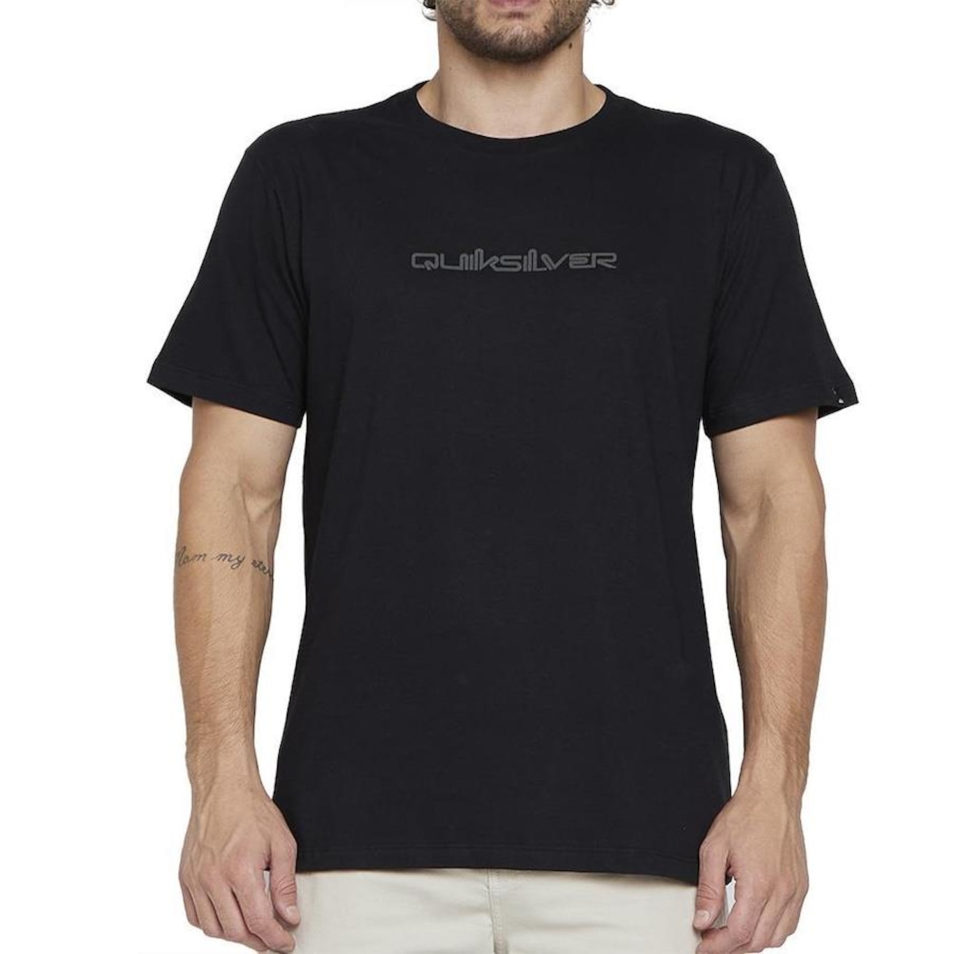 Camiseta Quiksilver Omni Font - Masculina - Foto 1