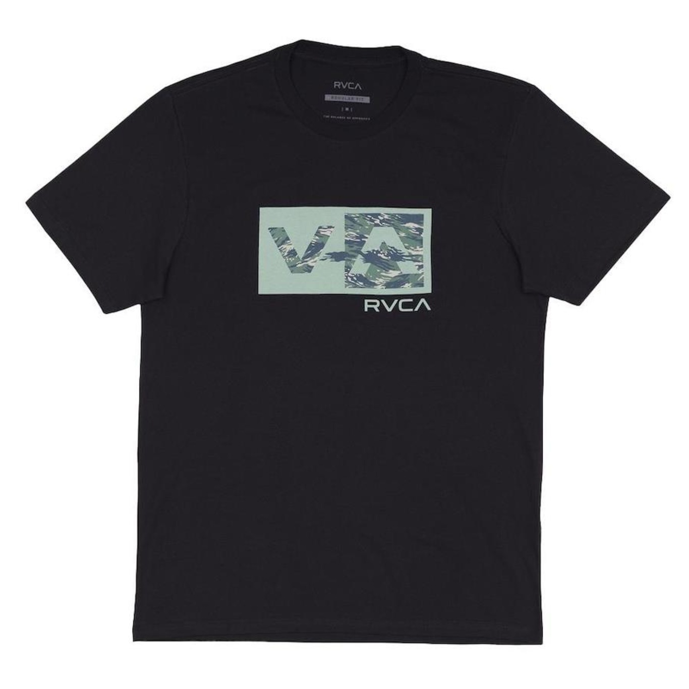 Camiseta Rvca Balance Box Military Sl - Masculina - Foto 3