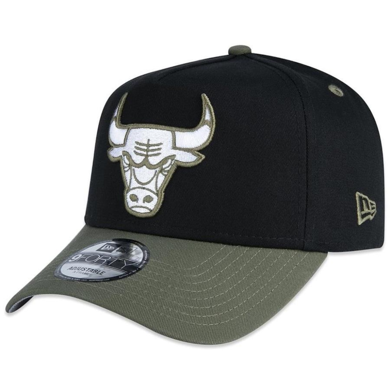 Boné Aba Curva New Era 940 A-Frame Chicago Bulls Dual Color - Snapback - Adulto - Foto 1