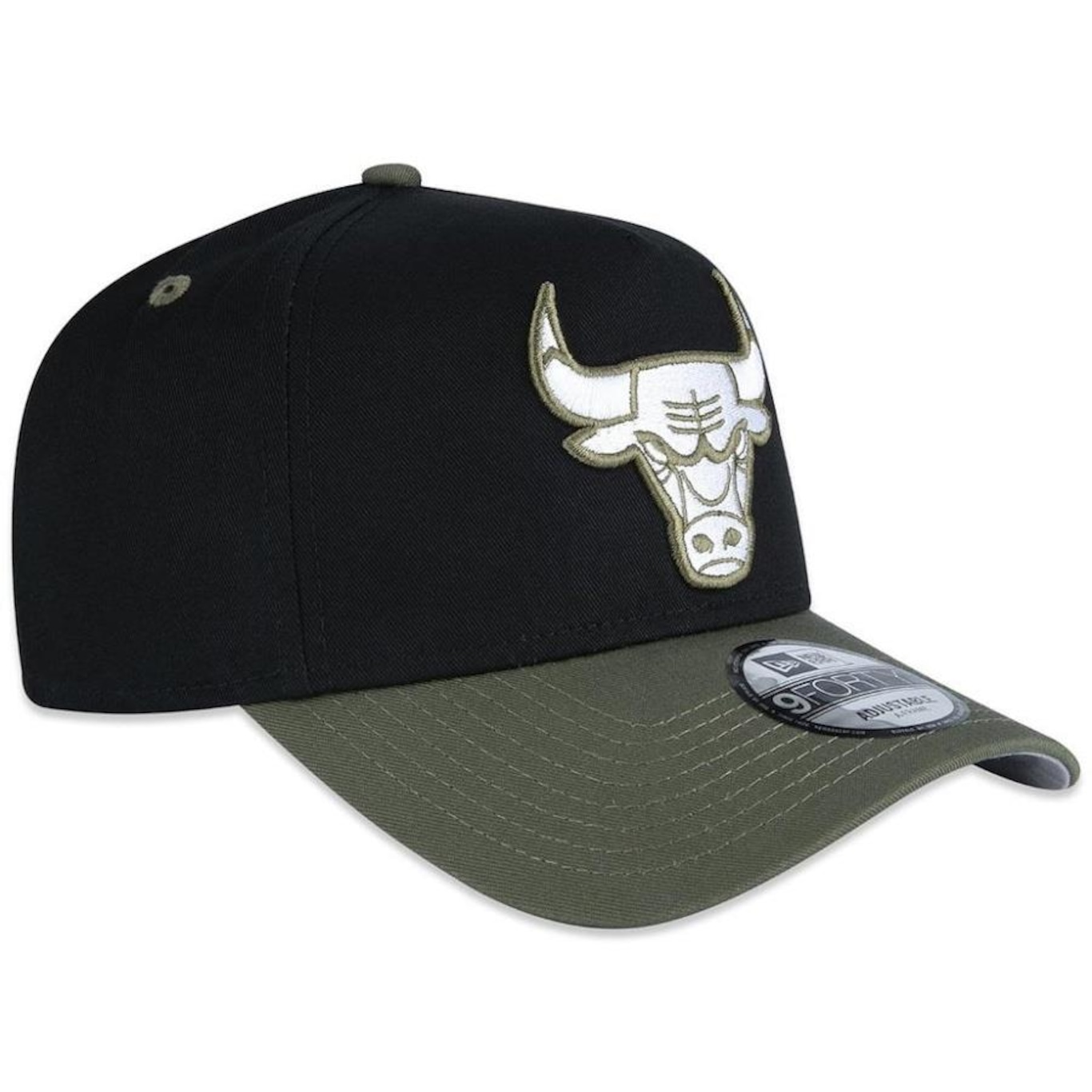 Boné Aba Curva New Era 940 A-Frame Chicago Bulls Dual Color - Snapback - Adulto - Foto 4