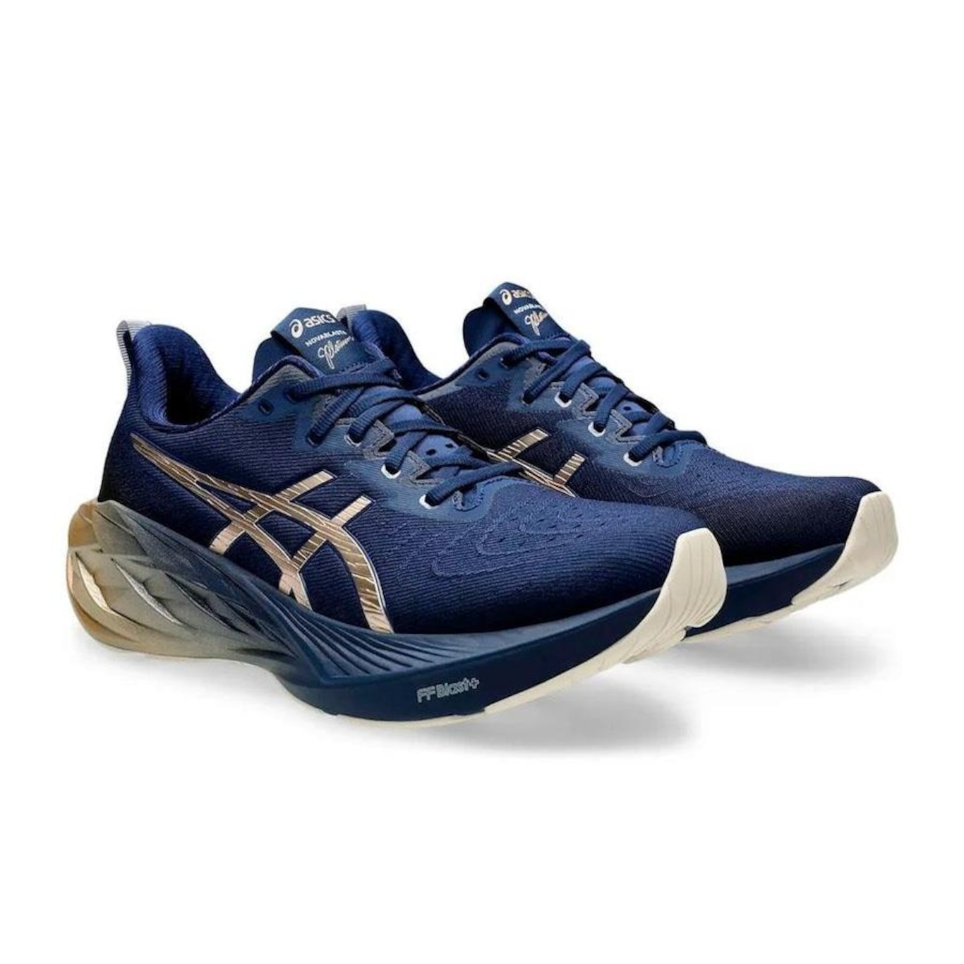 Tênis ASICS Novablast 4 Platinum Masculino - Foto 3