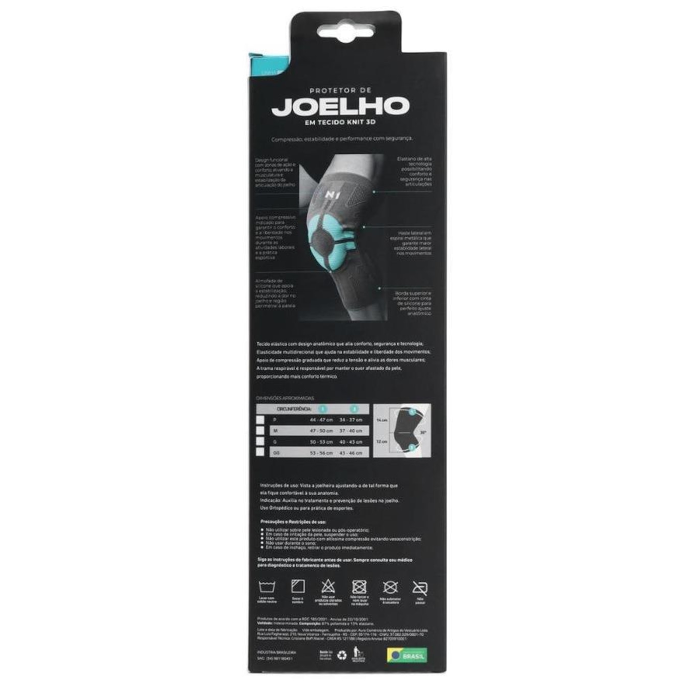 Joelheira N1 Sport Pro com Haste Lateral e Gel - Foto 6