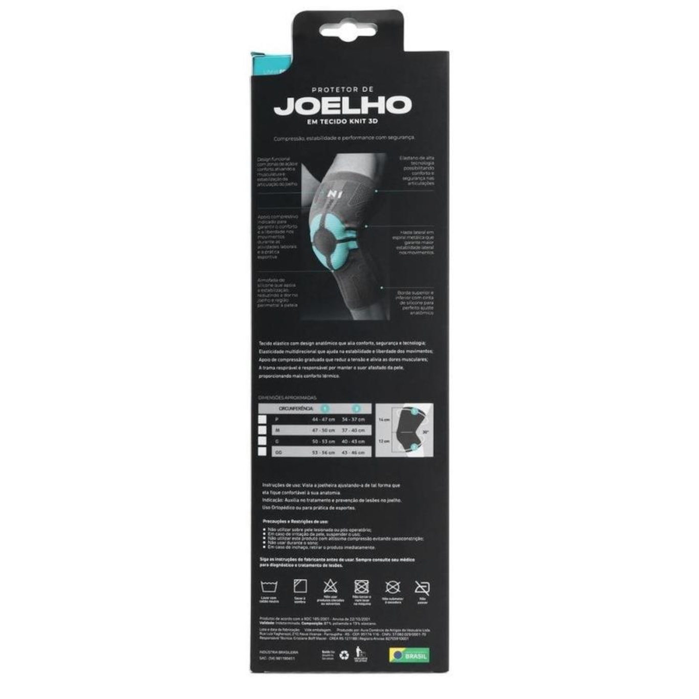 Joelheira N1 Sport Pro com Haste Lateral e Gel - Foto 6