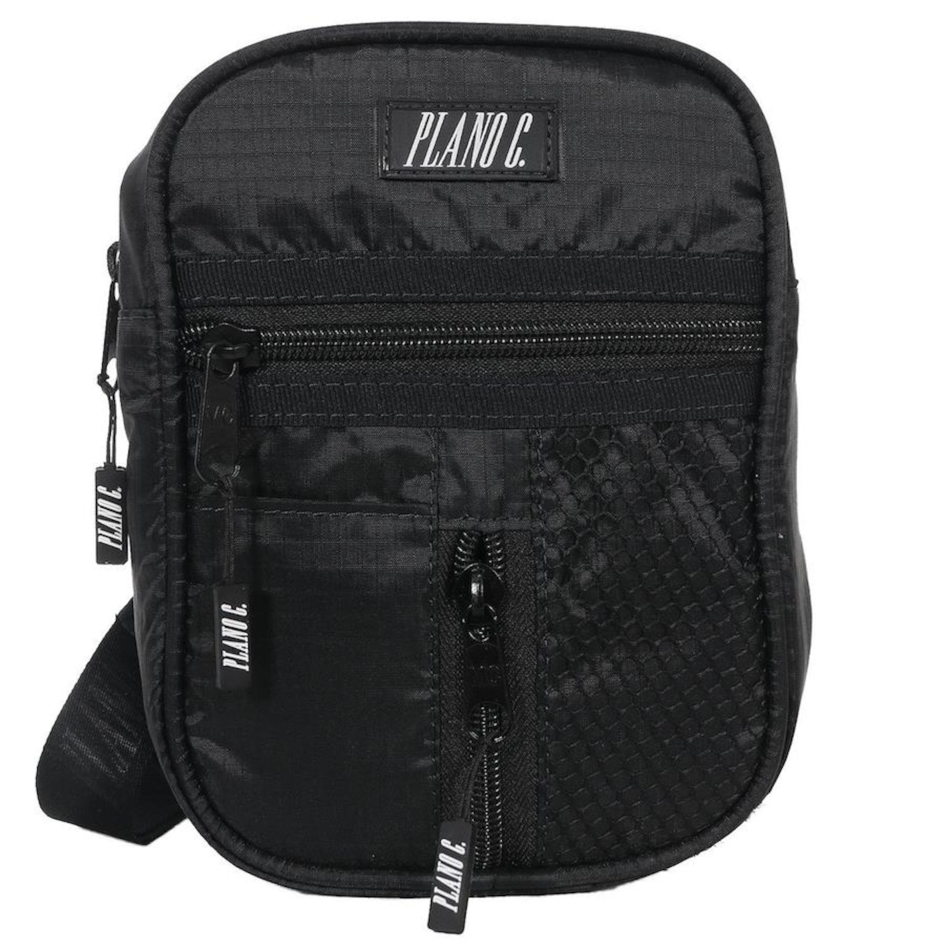 Shoulder Bag Plano C. Ripstop Preto - Foto 1