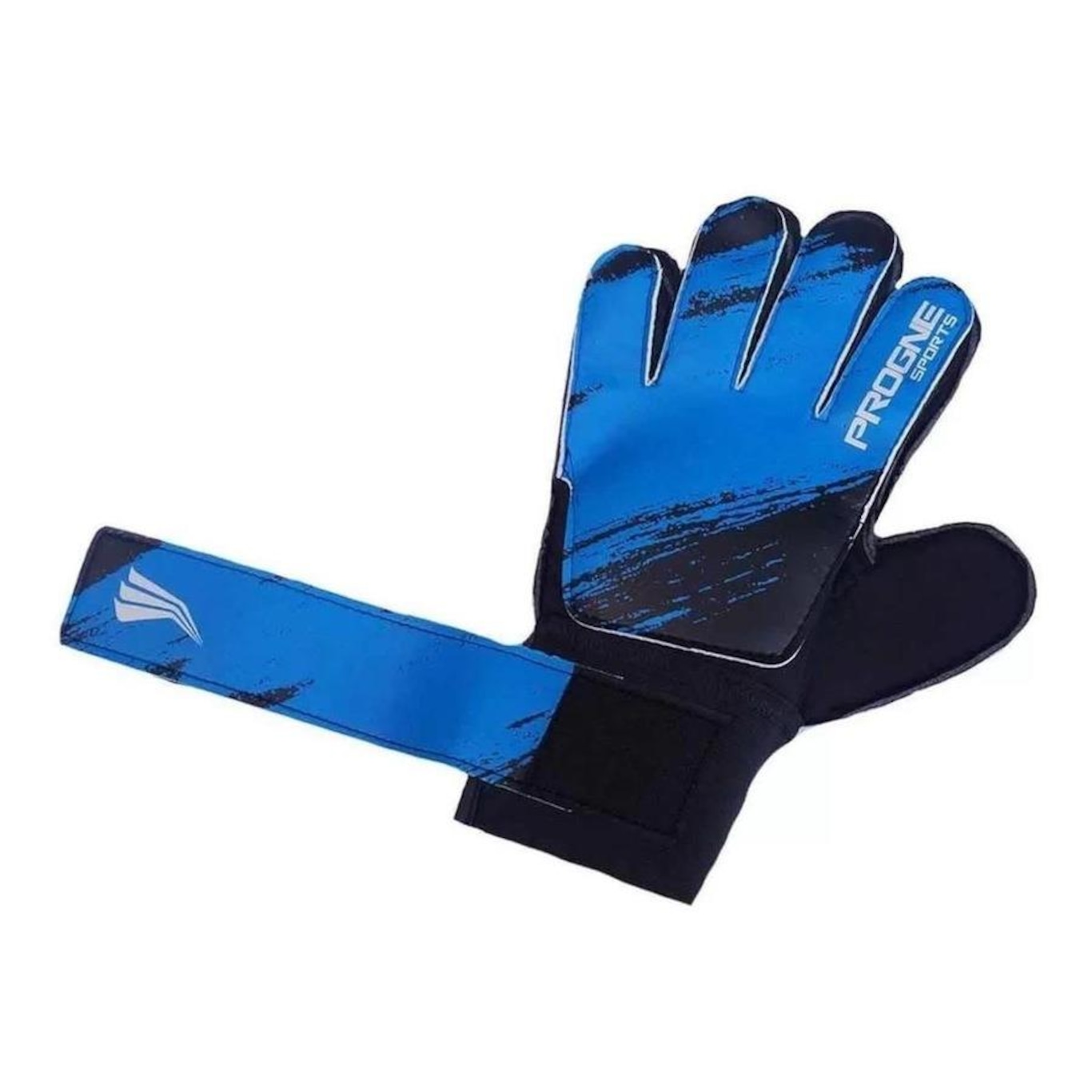 Luva de Goleiro para Campo/Society Preto com Azul - Progne - Foto 2