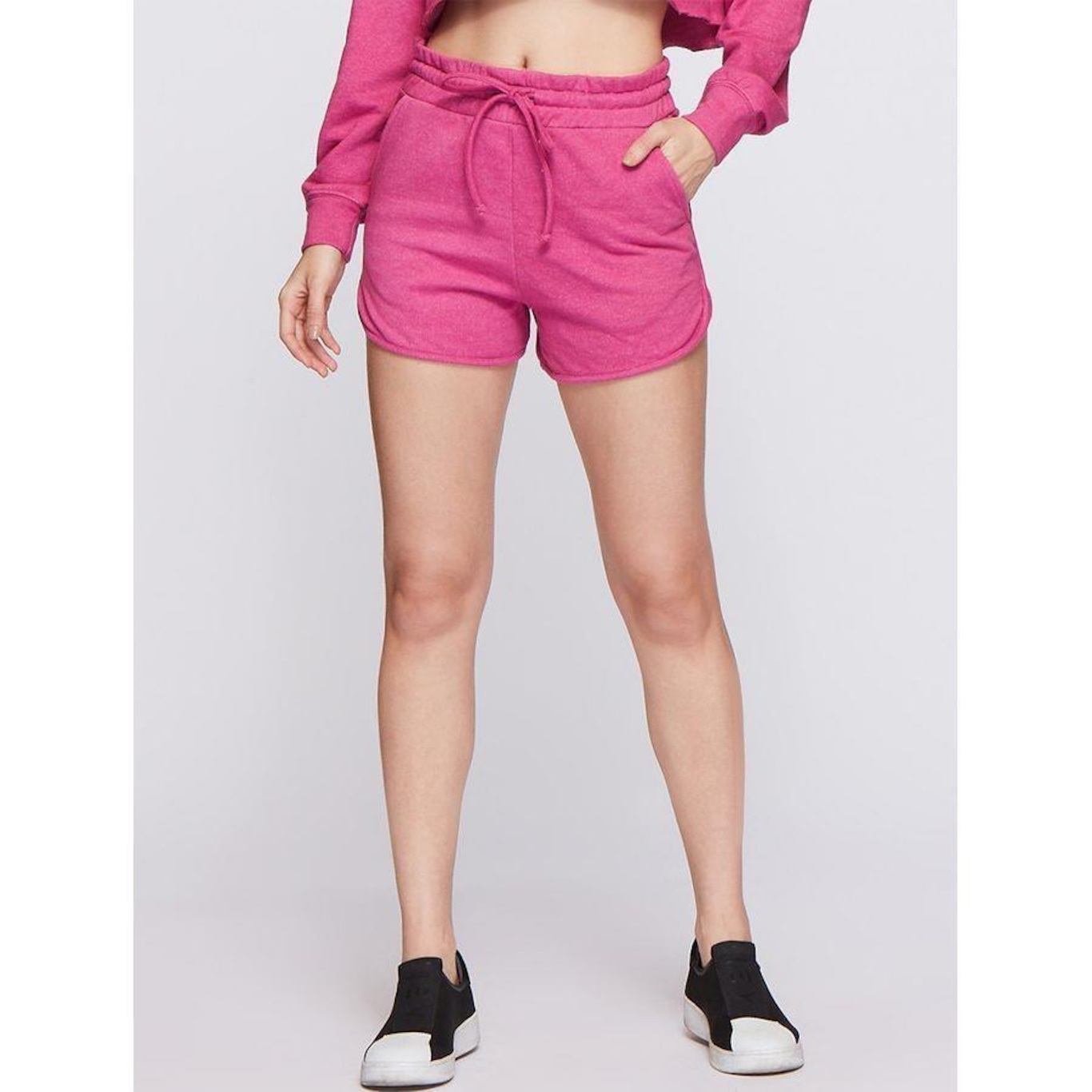 Shorts Bodyforsure Liso Comfy - Feminino - Foto 1