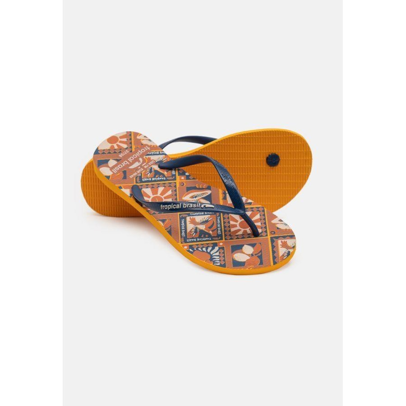 Chinelo Tropical Brasil Estampado Slim - Feminino - Foto 4