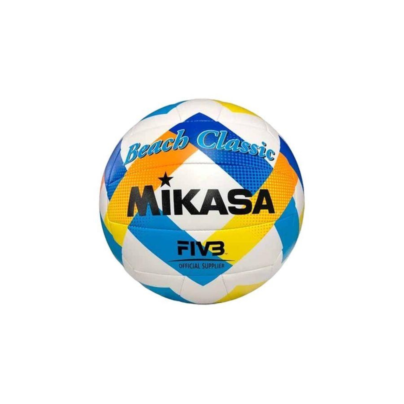 Bola Vôlei de Praia Mikasa Couro Sintético Bv543-Y - Foto 1