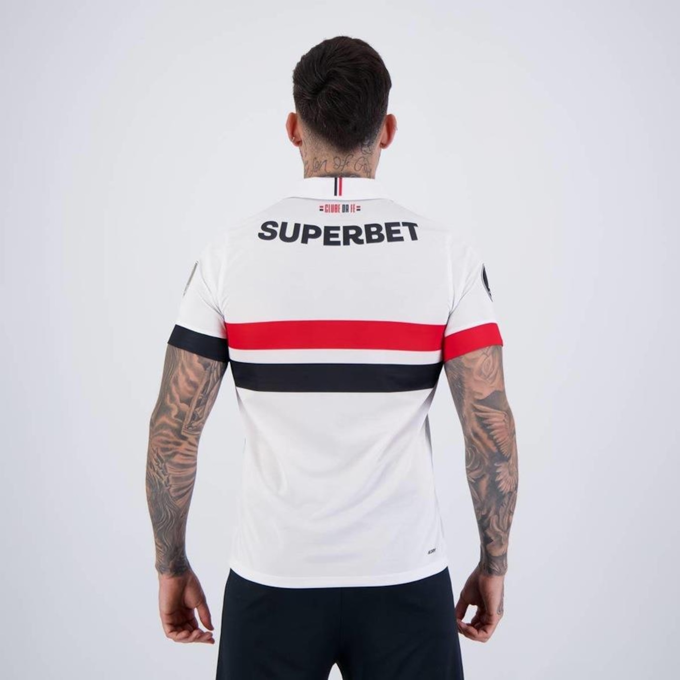 Camisa do São Paulo I 2024 com Patrocínio Patch Libertadores New Balance - Masculina - Foto 4