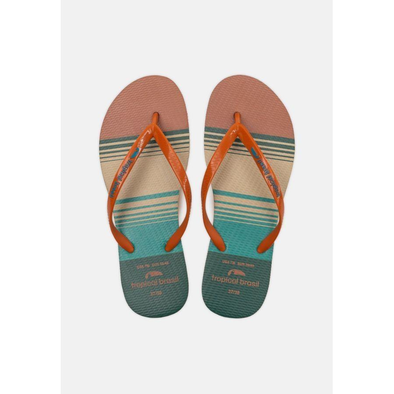 Chinelo Tropical Brasil Estampado Slim - Feminino - Foto 1