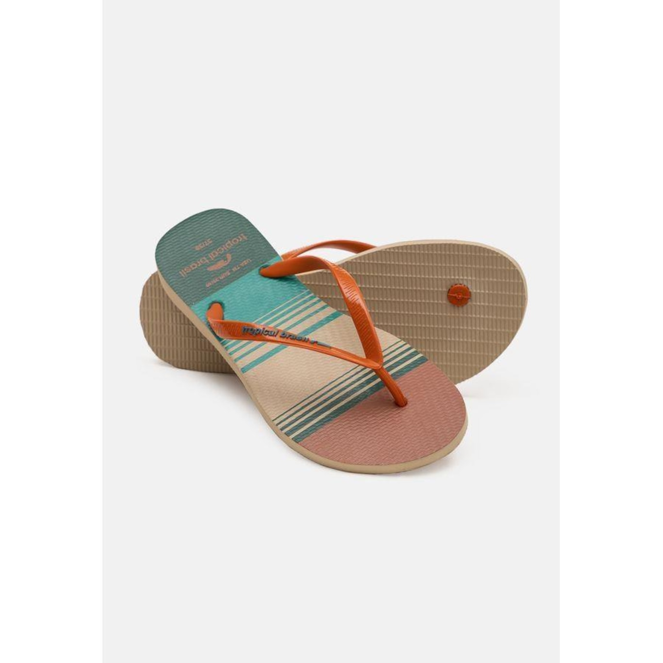 Chinelo Tropical Brasil Estampado Slim - Feminino - Foto 4