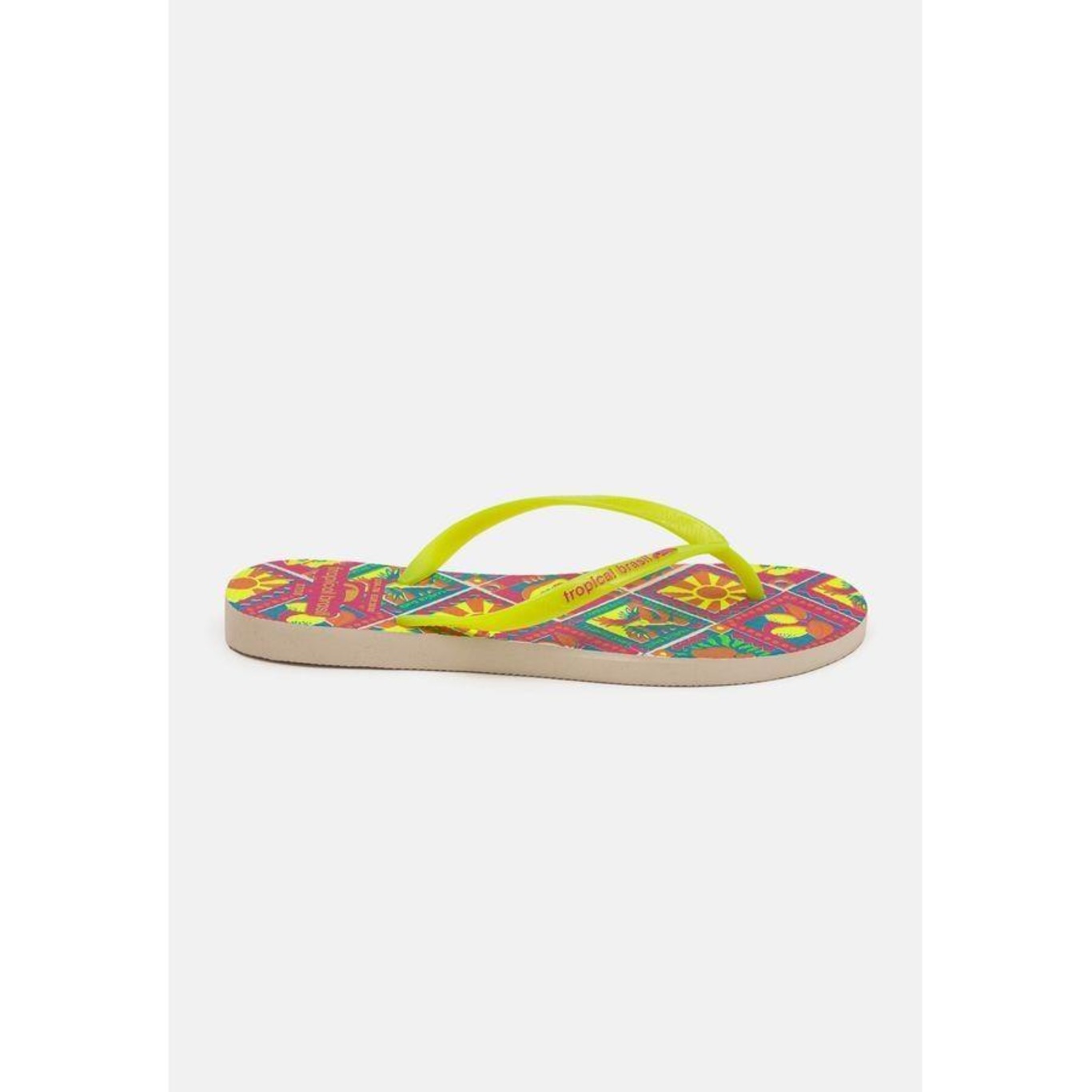 Chinelo Tropical Brasil Estampado Slim - Feminino - Foto 2