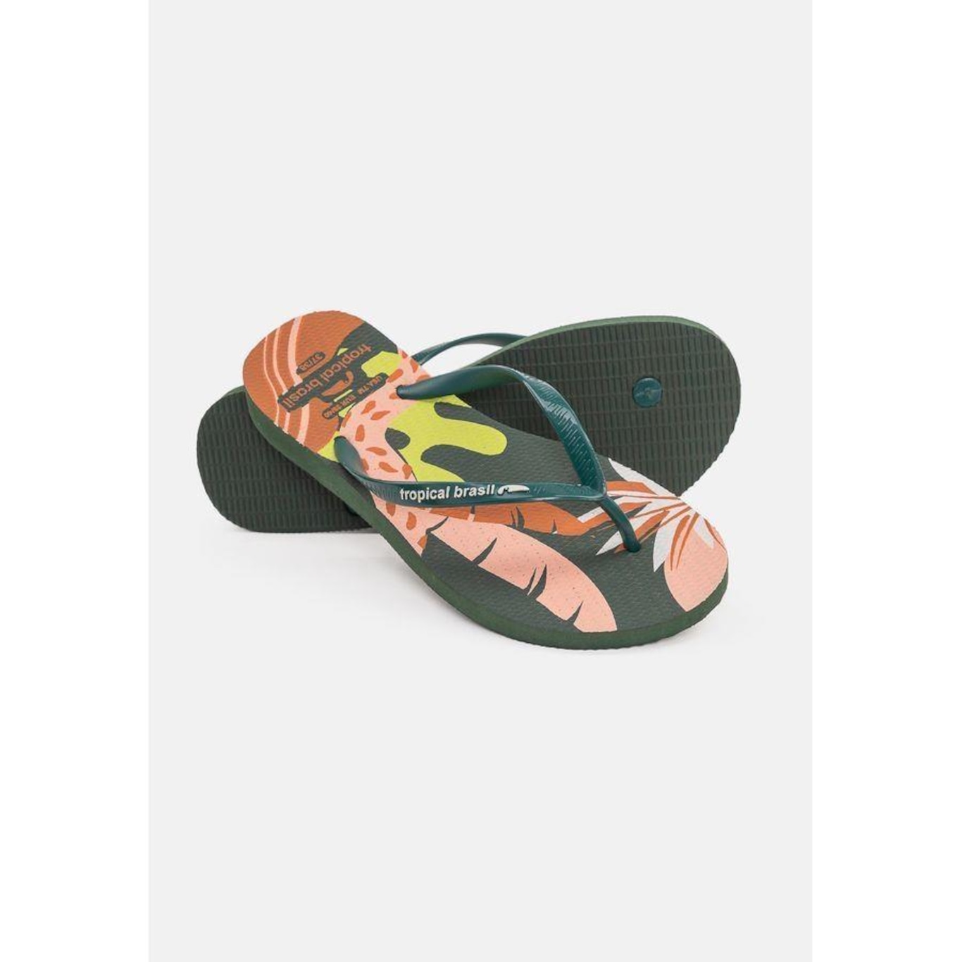 Chinelo Tropical Brasil Estampado Slim - Feminino - Foto 4