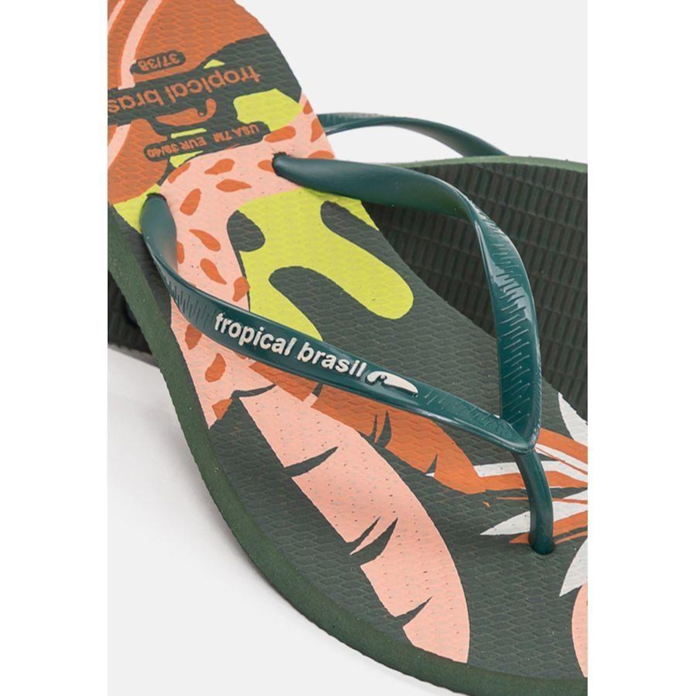 Chinelo Tropical Brasil Estampado Slim - Feminino - Foto 5