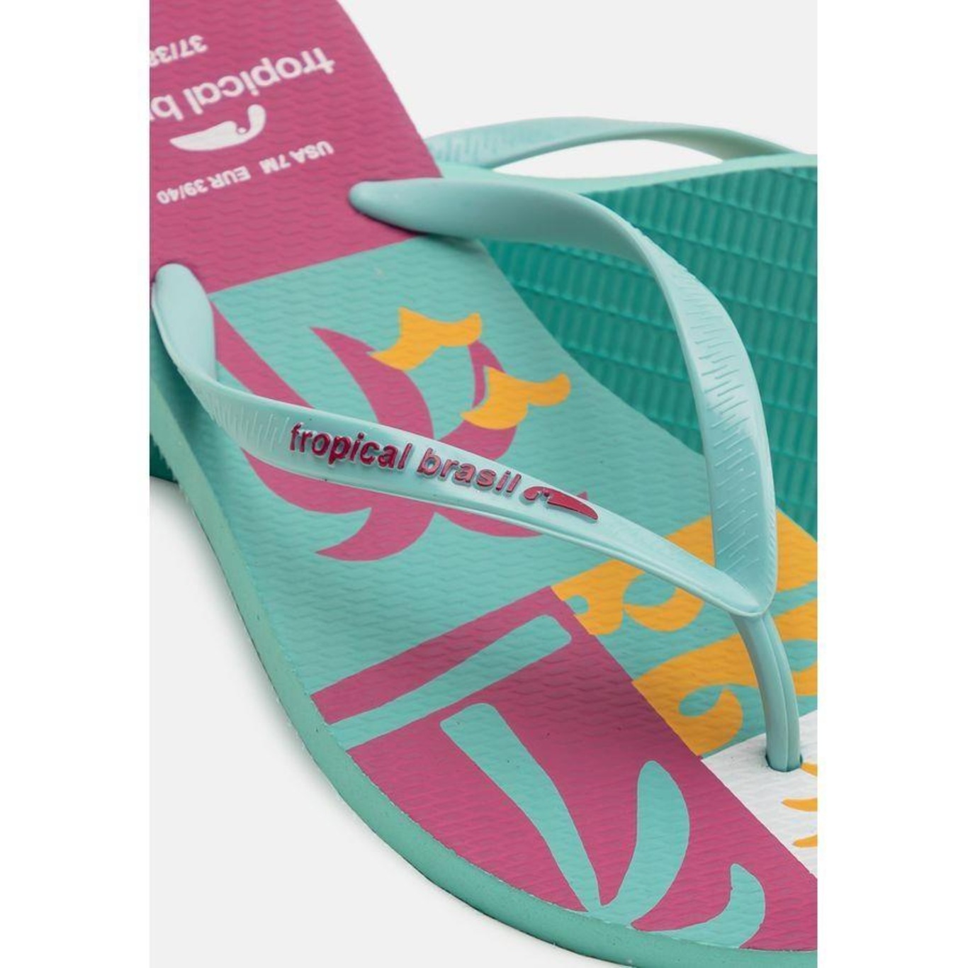 Chinelo Tropical Brasil Estampado Slim - Feminino - Foto 5