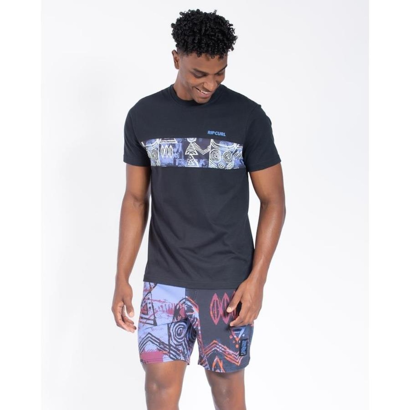 Bermuda Água Rip Curl Mirage Archive Solid Rock - Masculina - Foto 4