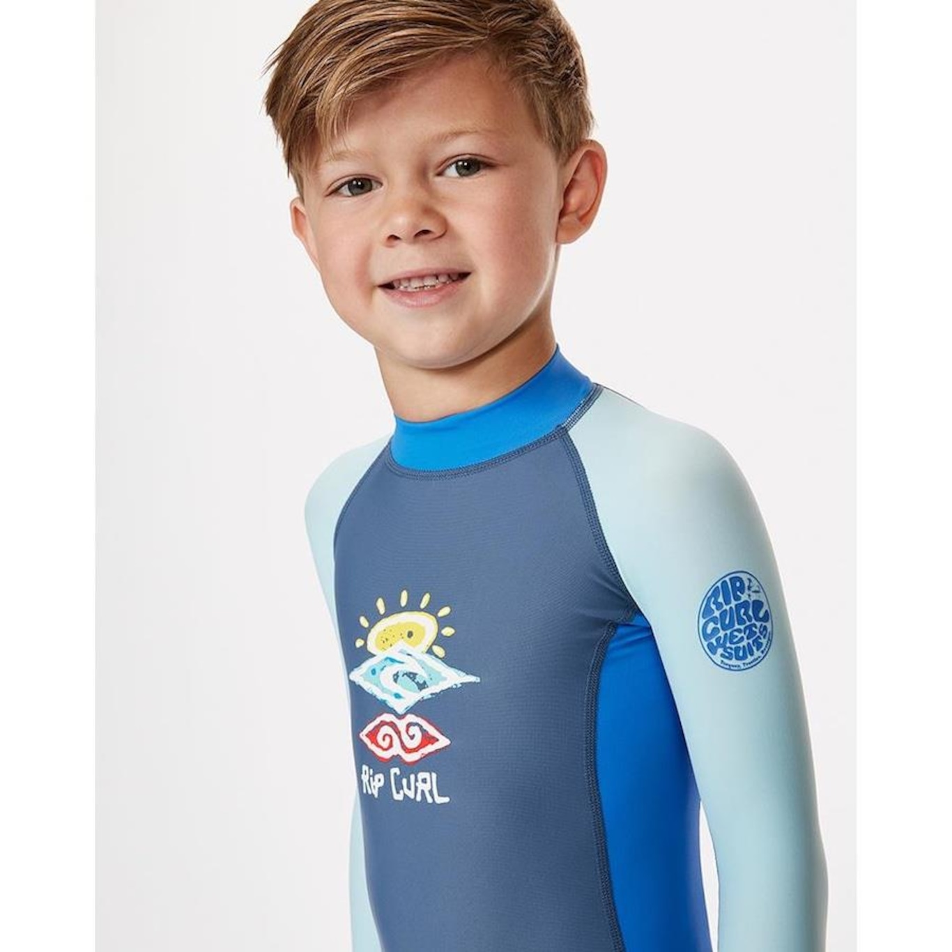 Camiseta Surf Uv Rip Curl Cosmic Upf - Infantil - Foto 3