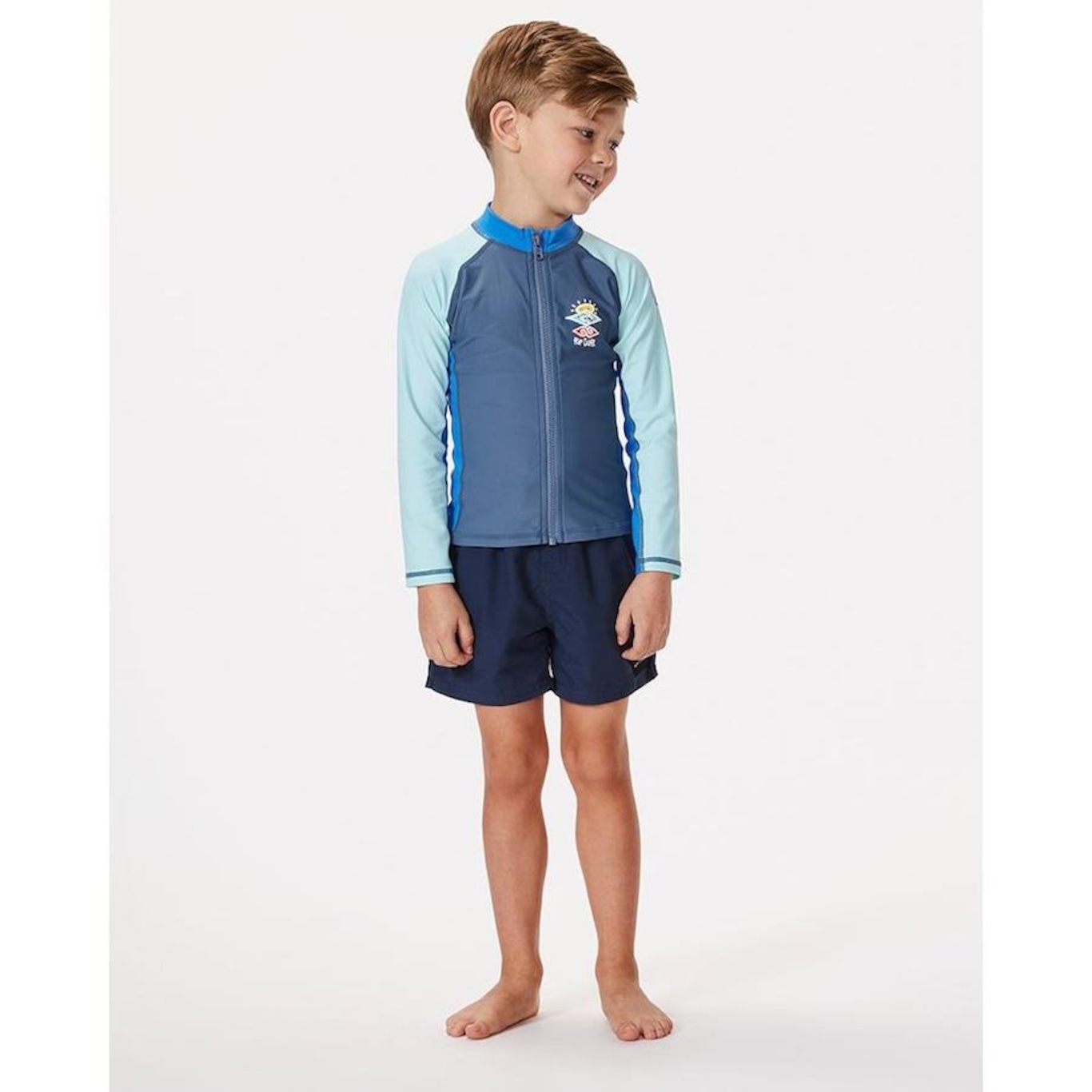 Camiseta Surf Uv Rip Curl Cosmic Upf - Infantil - Foto 1