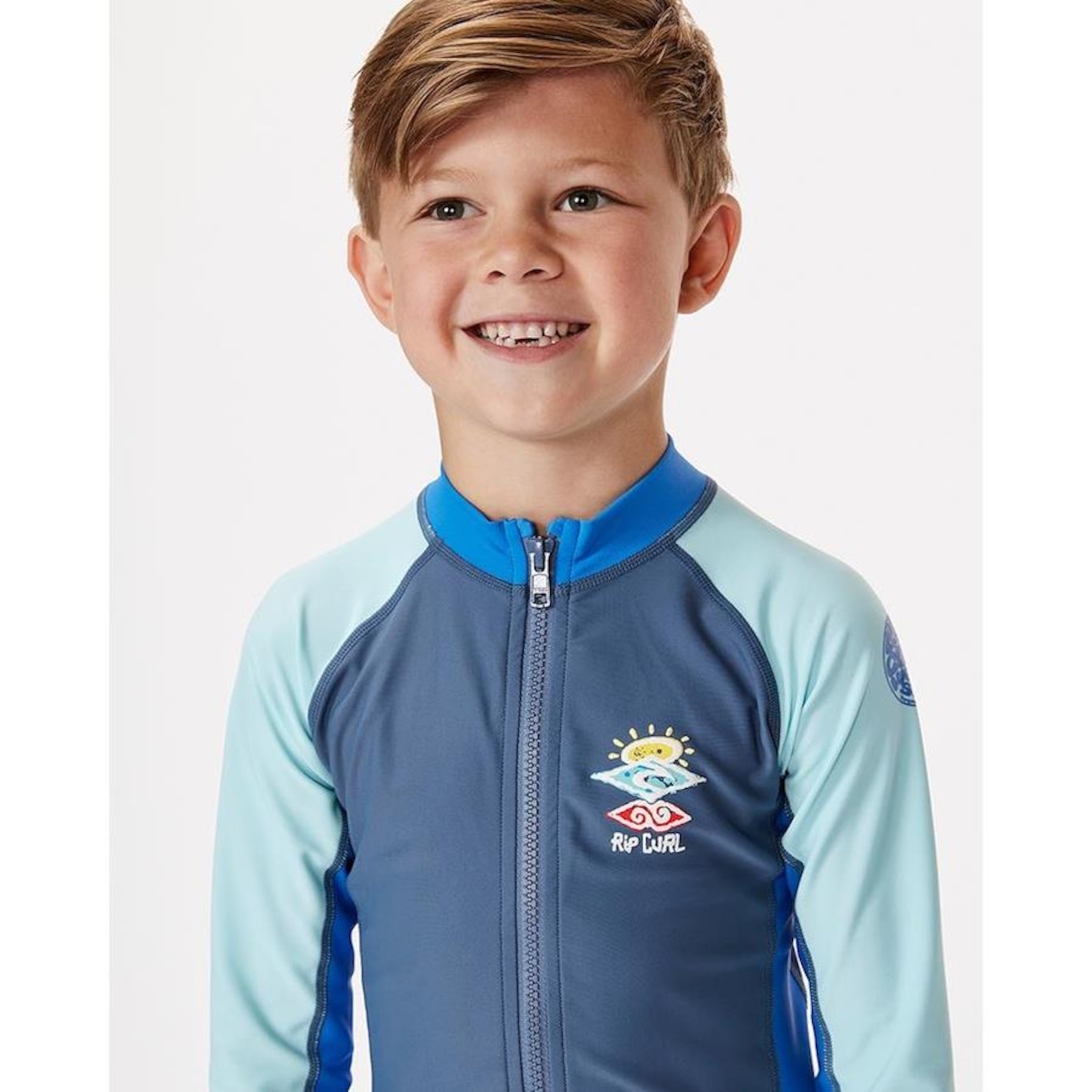 Camiseta Surf Uv Rip Curl Cosmic Upf - Infantil - Foto 3