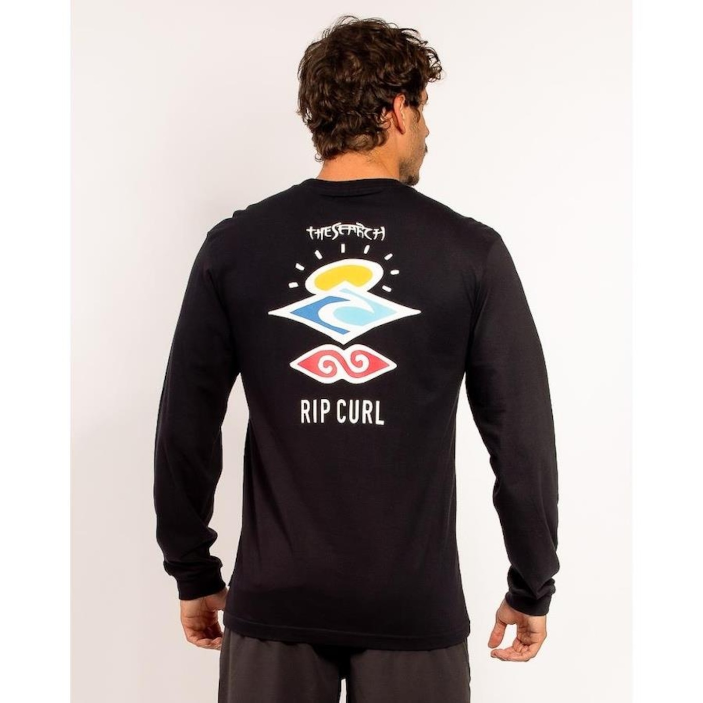 Camiseta Rip Curl Manga Longa The Search - Masculina - Foto 3