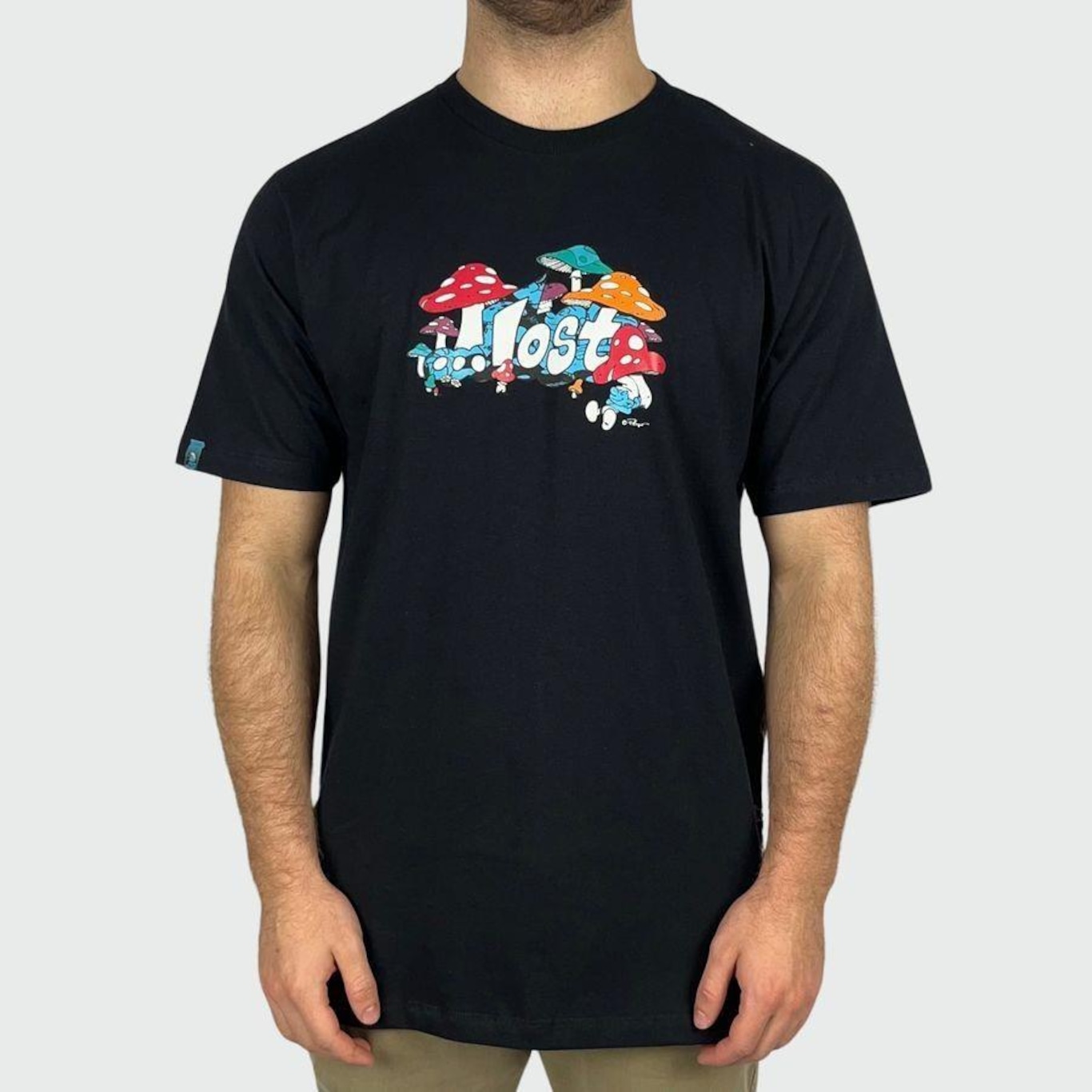 Camiseta Lost Mushroom Smurfs - Masculina - Foto 1