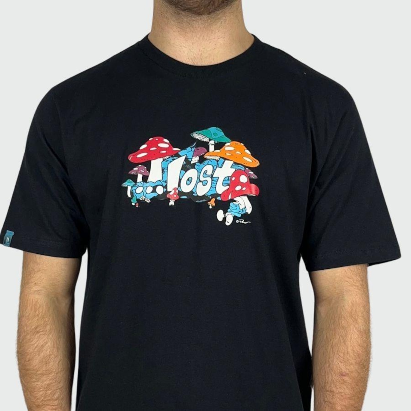 Camiseta Lost Mushroom Smurfs - Masculina - Foto 2