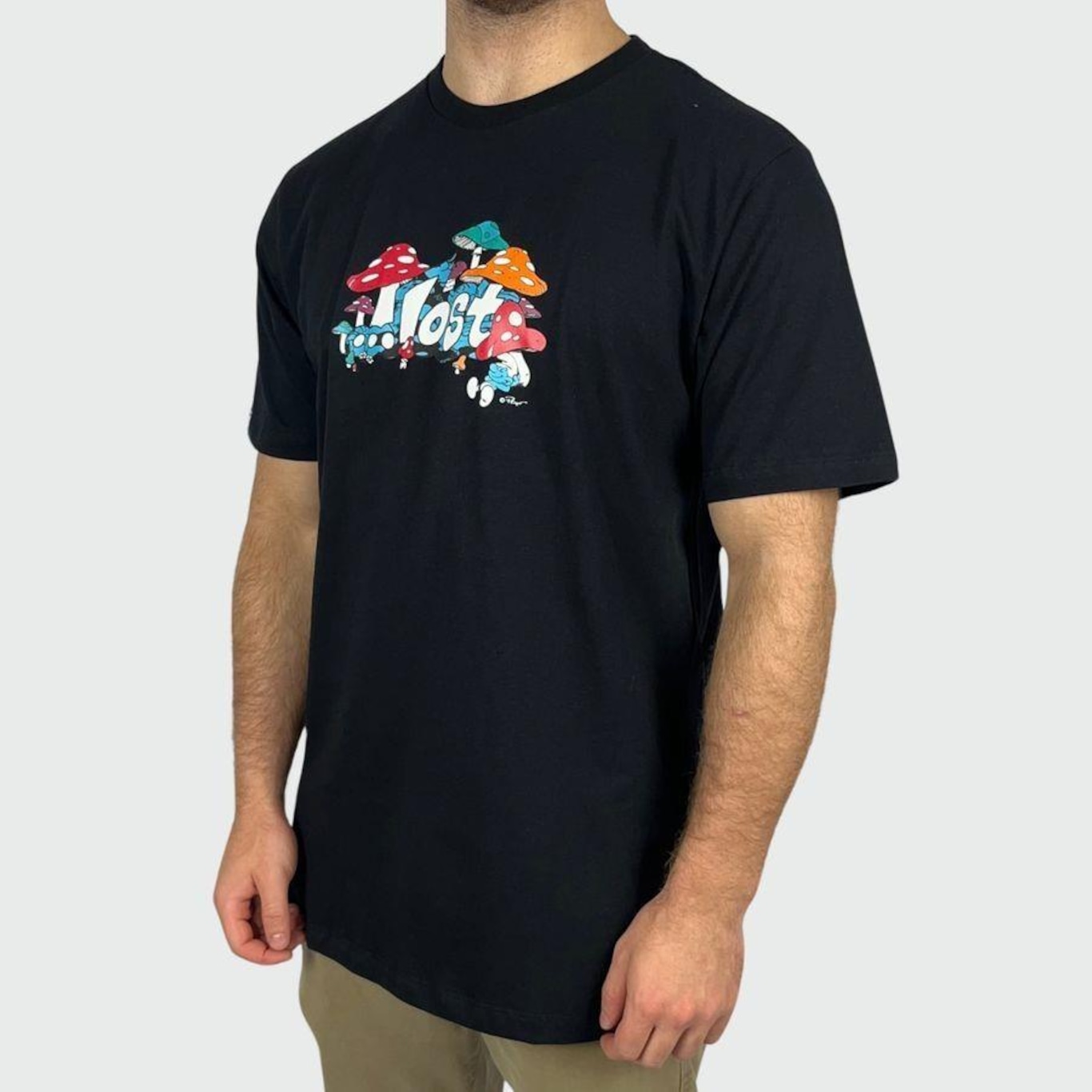 Camiseta Lost Mushroom Smurfs - Masculina - Foto 3