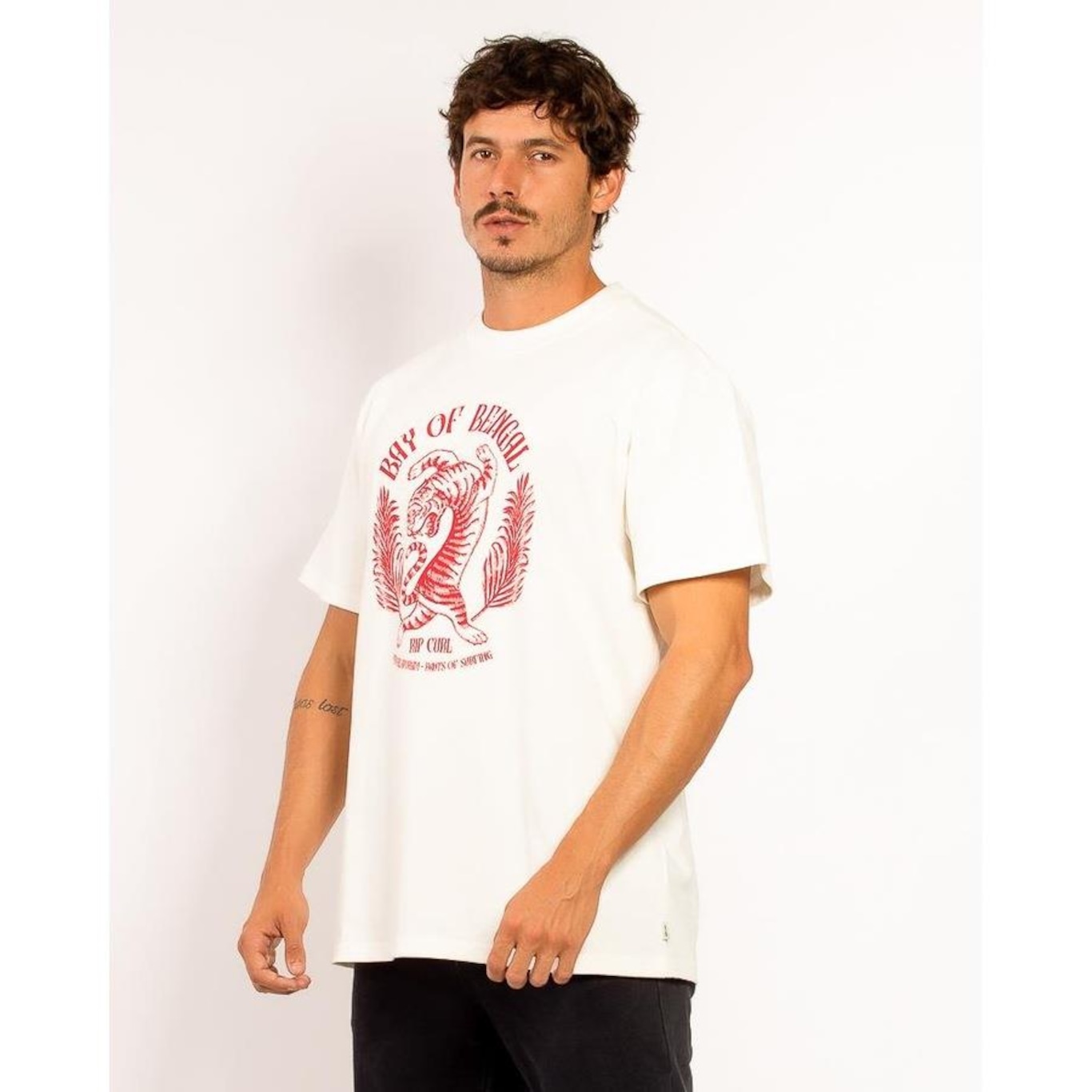 Camiseta Rip Curl Bay Off Bengal Og - Masculina - Foto 2