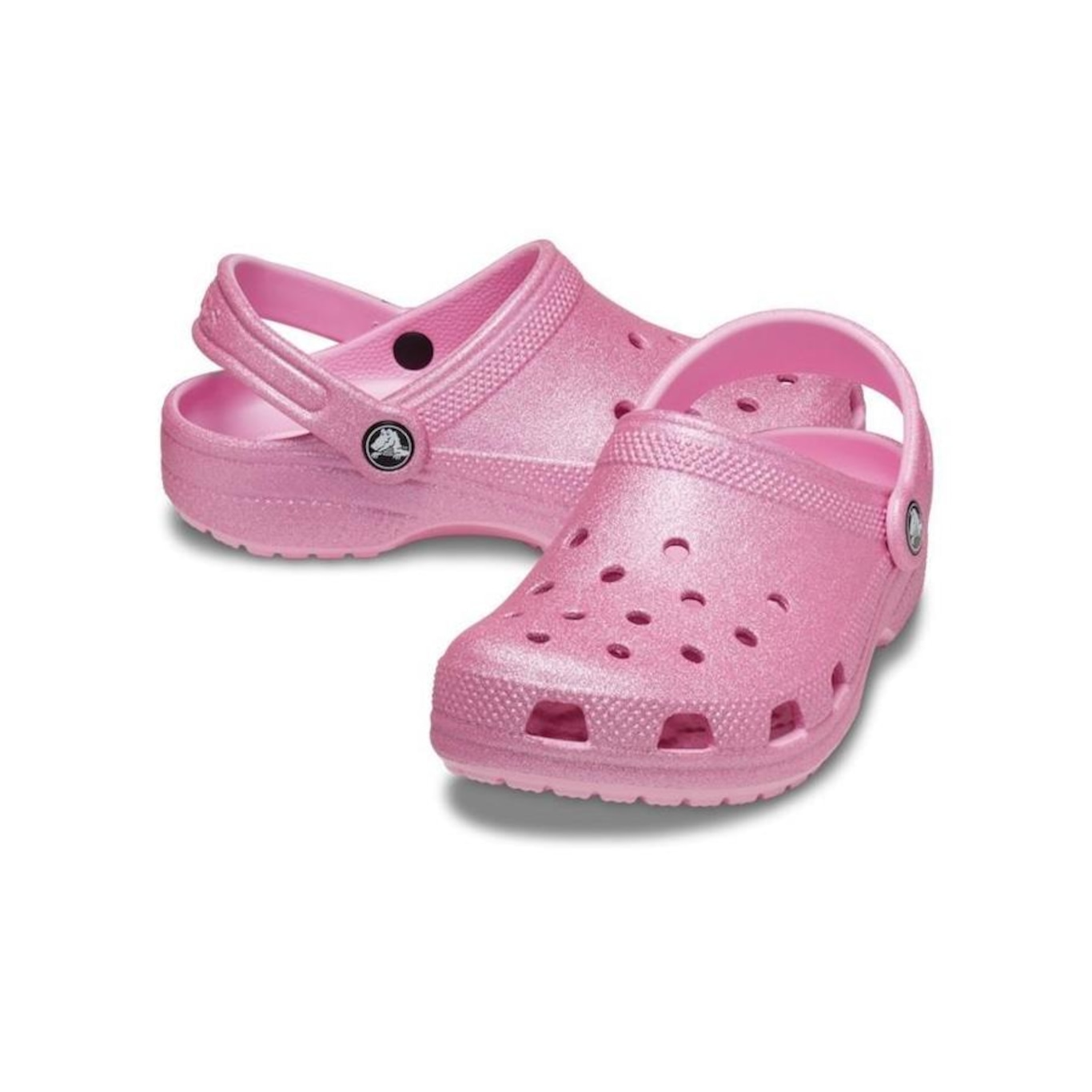 Sandália Crocs Classic Clog Glitter K - Infantil - Foto 4