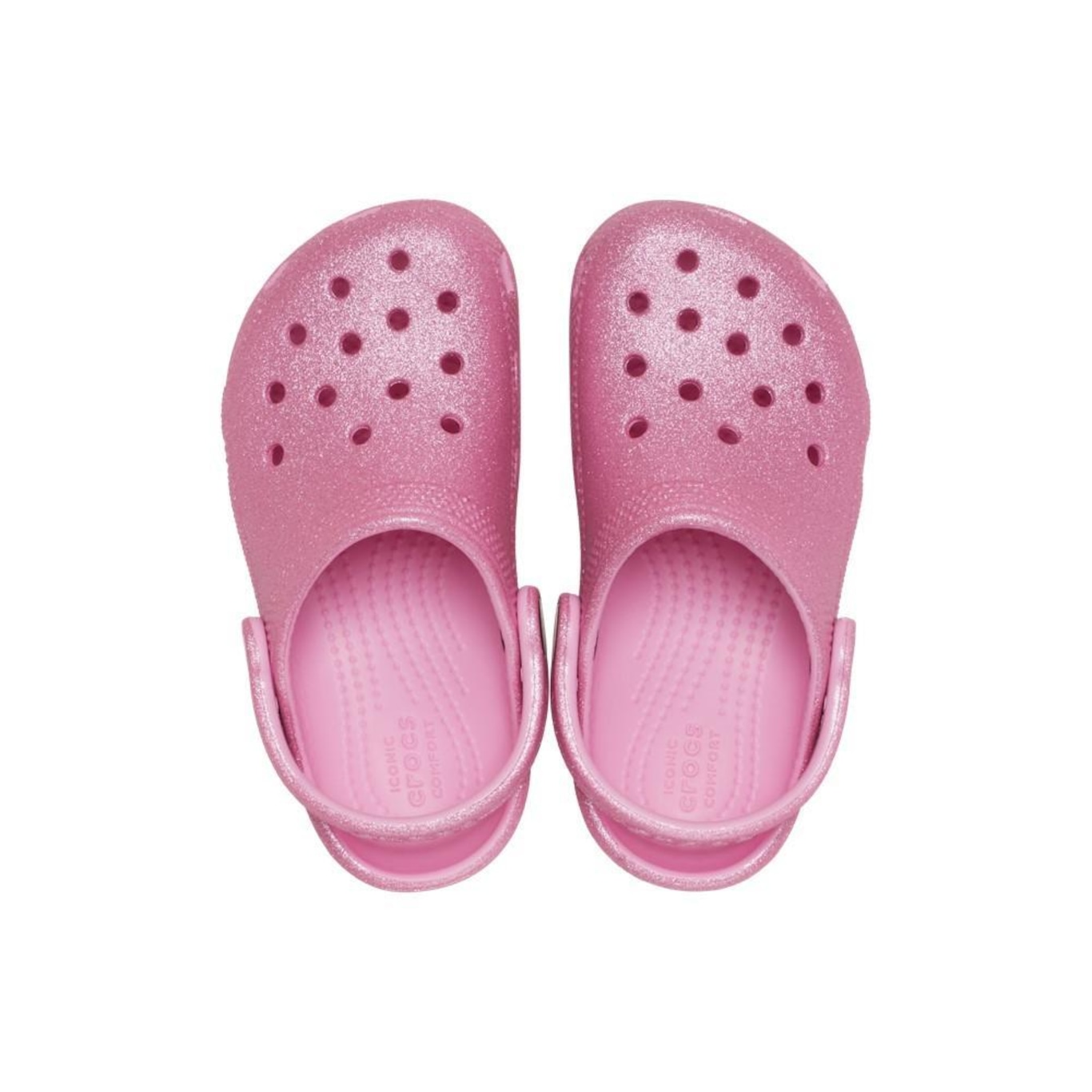 Sandália Crocs Classic Clog Glitter K - Infantil - Foto 5