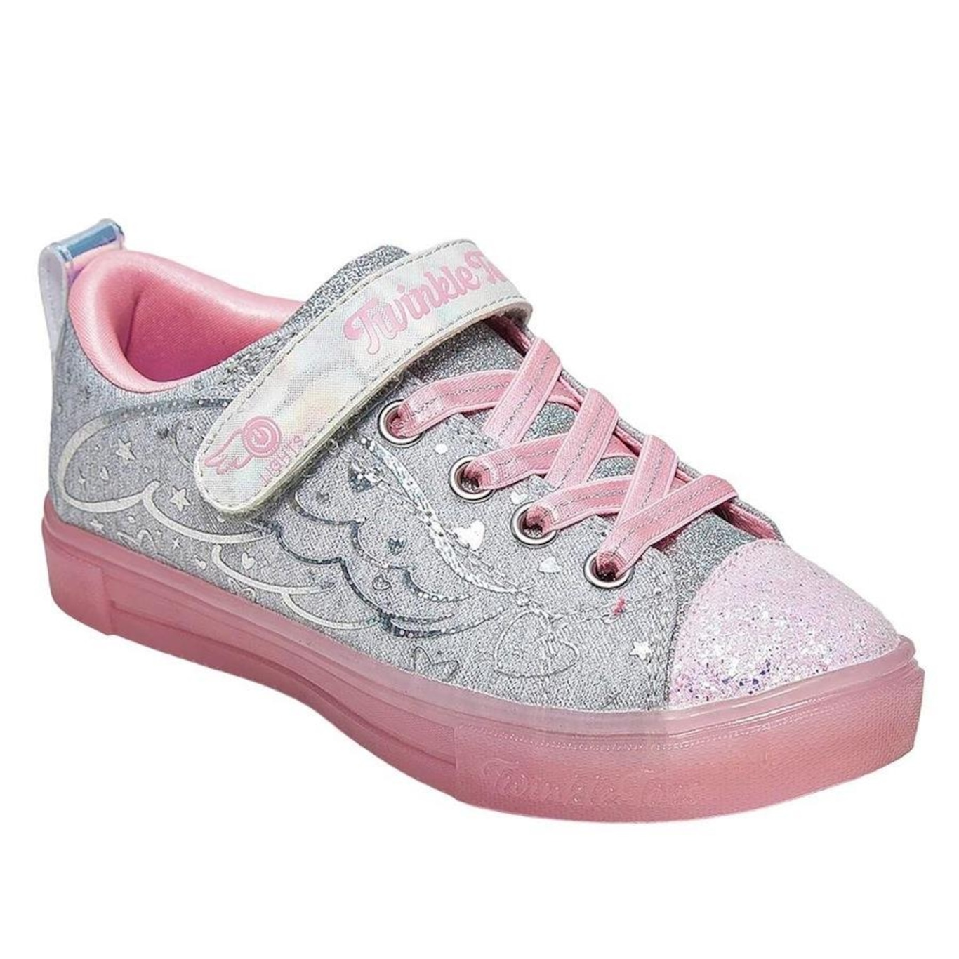 Tênis Skechers S Lights Twinkle T S Iceheathermagic - Infantil - Foto 1